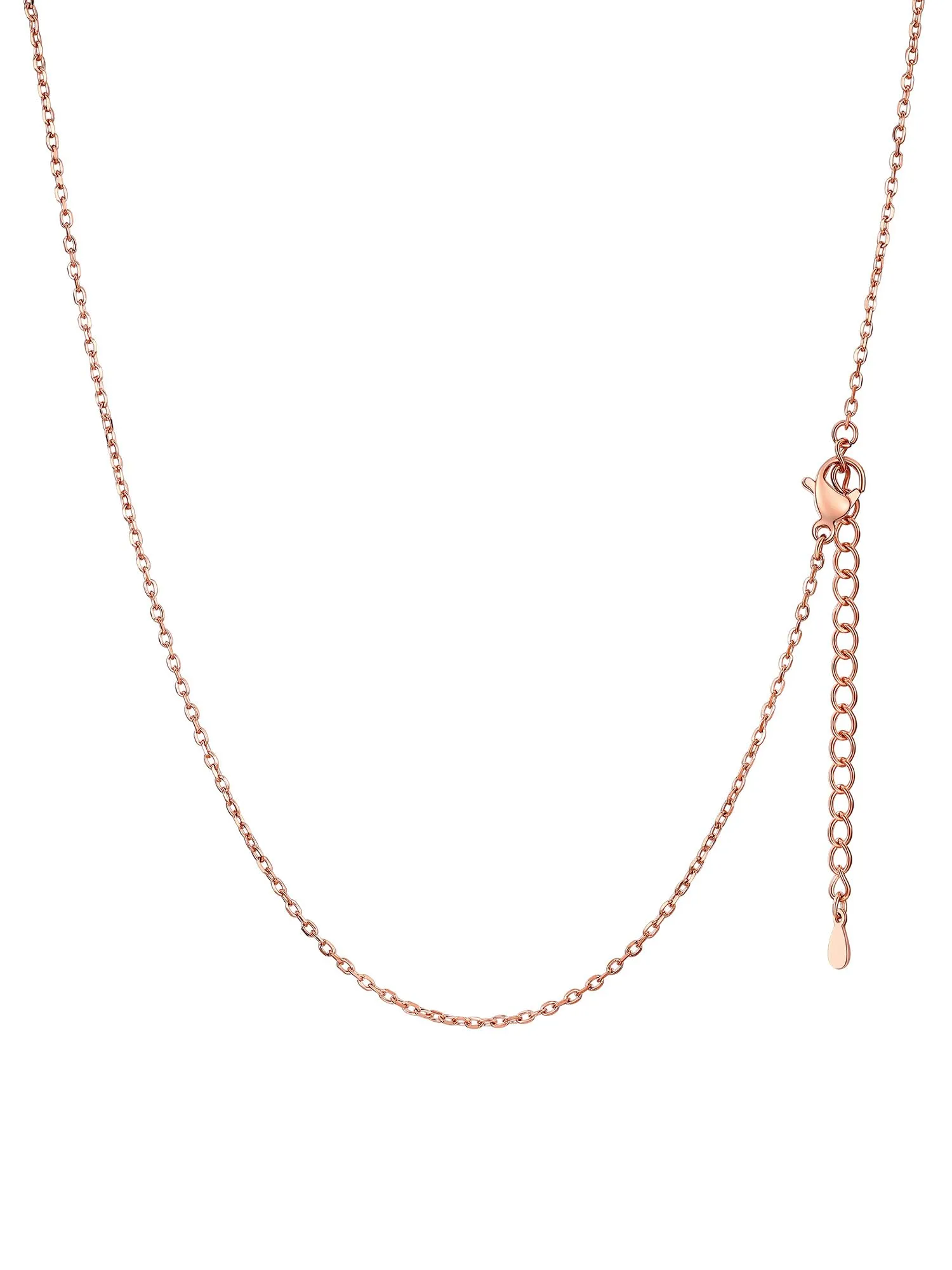 FaithHeart Collana in Acciaio Inossidabile Oro Rosa 1.4mm 50cm - immagine 1