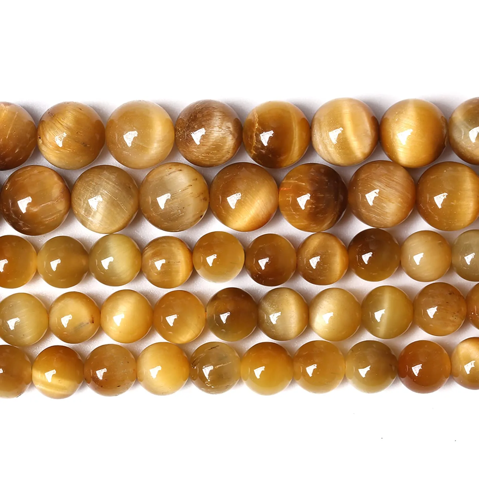 ZXYMLZI Perline in Occhio di Tigre, 10 mm, 38 Pezzi - immagine 1