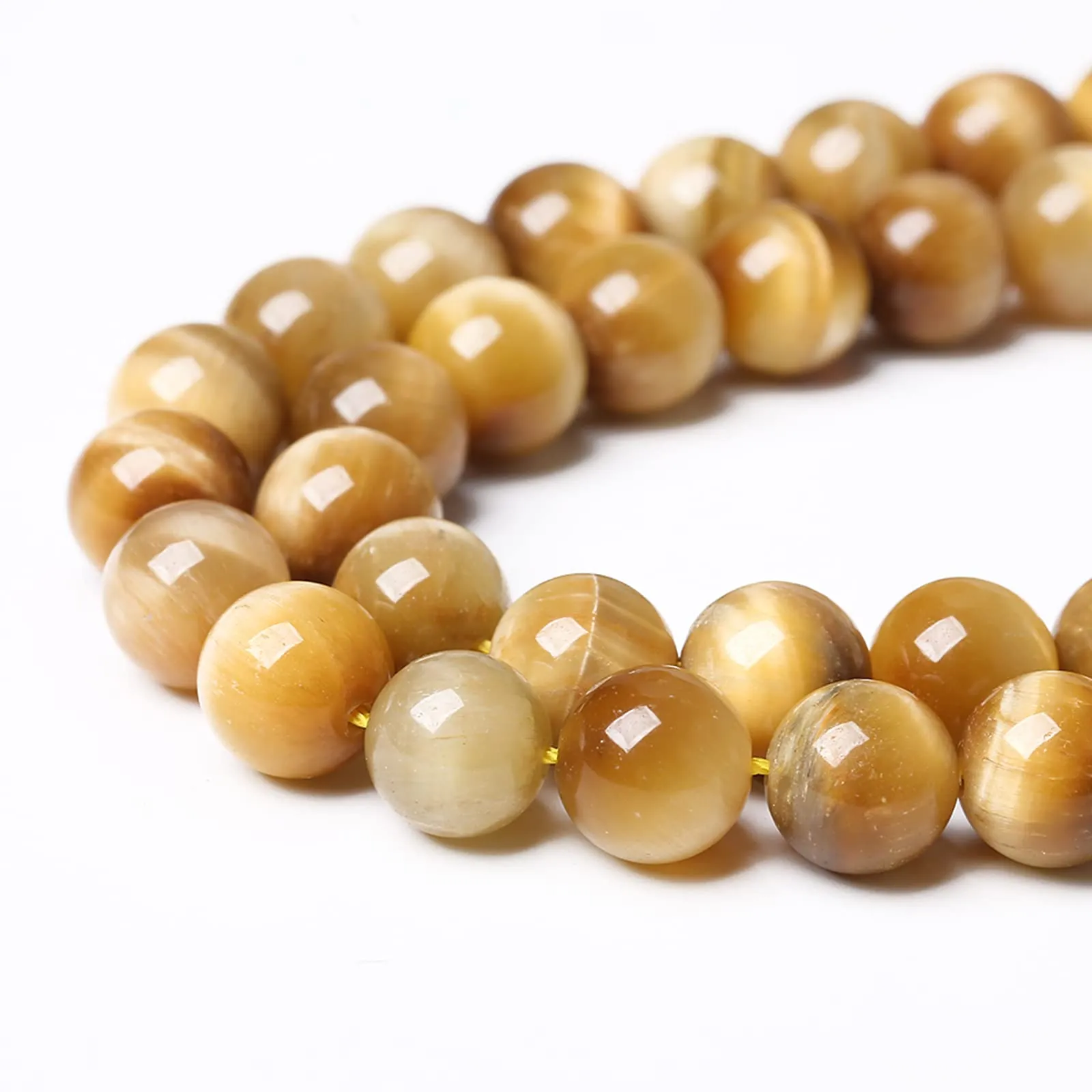 ZXYMLZI Perline in Occhio di Tigre, 10 mm, 38 Pezzi - immagine 4