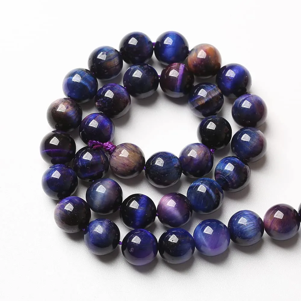 ZXYMLZI 48 Perline in Occhio di Tigre in Pietra Naturale, 8 mm - immagine 5