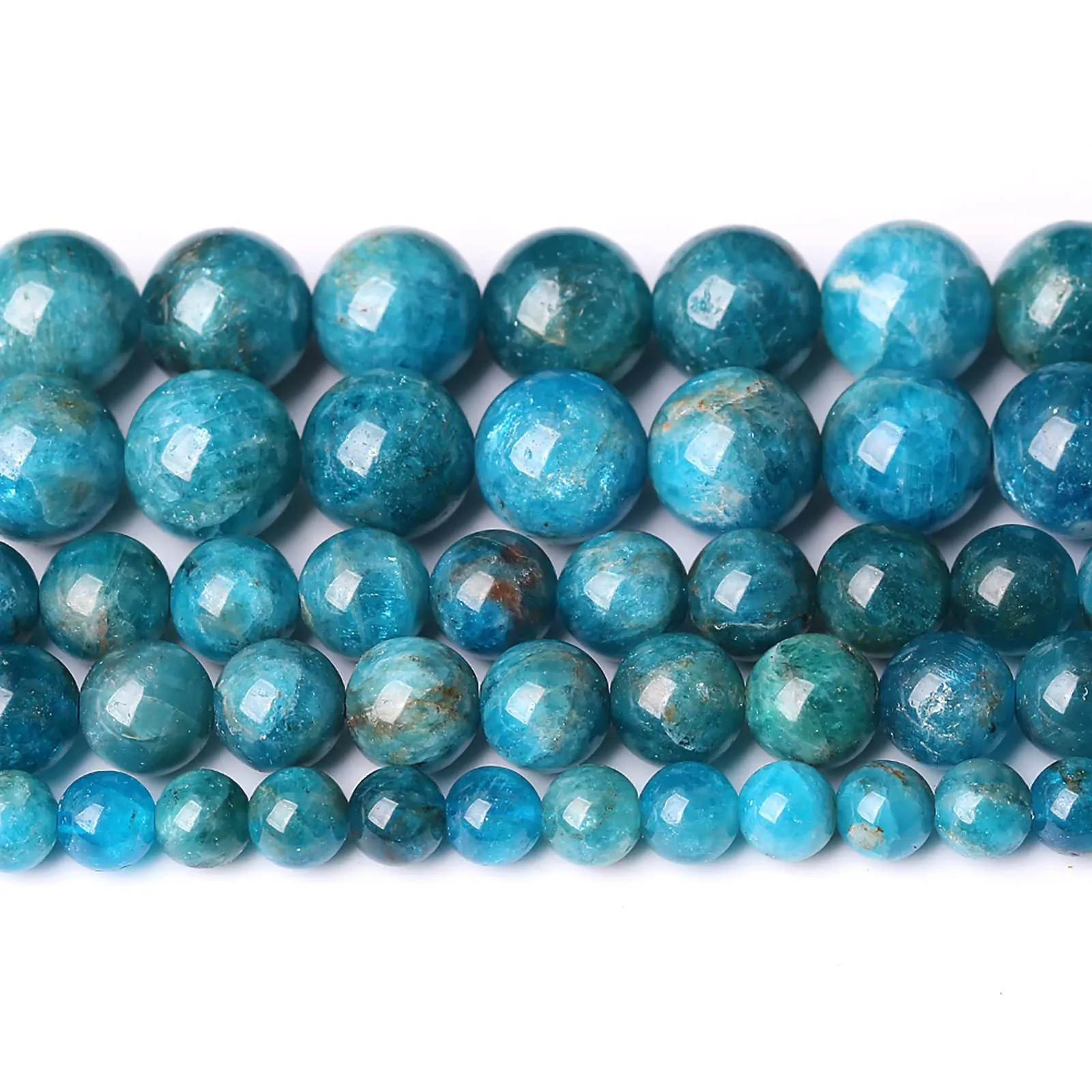 ZXYMLZI 60 Perline in Apatite Blu Naturale 6 mm, 38,1 cm - immagine 1