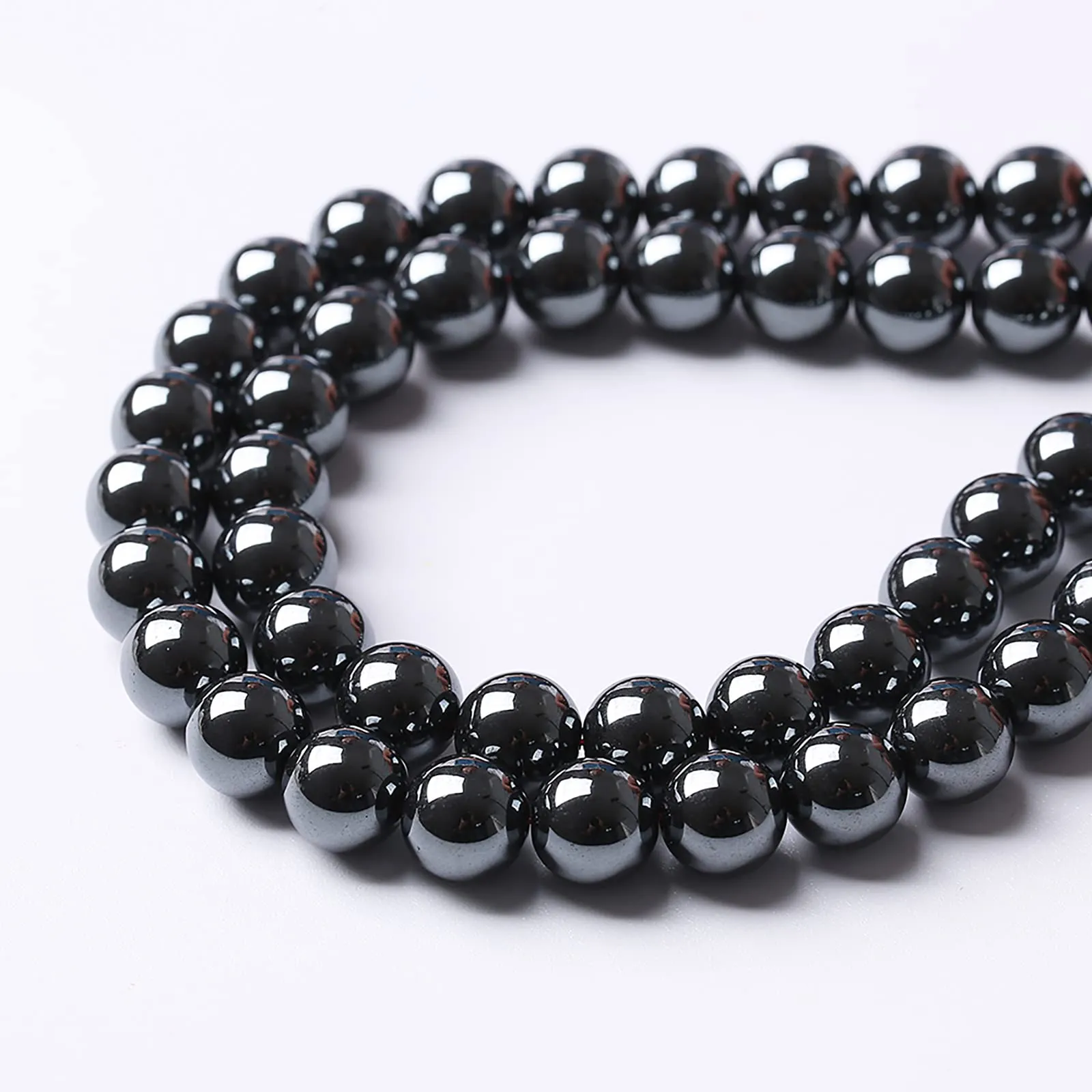 ZXYMLZI 36 Perline in Ematite Nera AAA 12 mm per Creazione di Gioielli - immagine 4