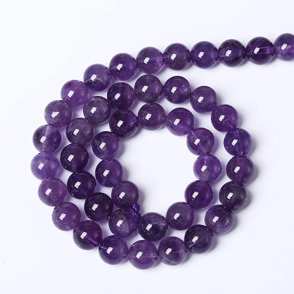 ZXYMLZI Perline in Ametista Viola Naturale, 4 mm, 90 pezzi - immagine 5