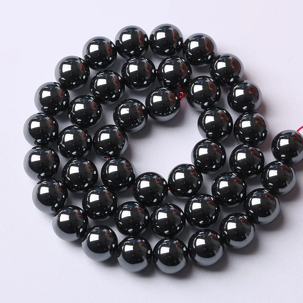 ZXYMLZI 103 Perline in Ematite Nera AAA 4mm per Gioielli e Braccialetti fai da te - immagine 5