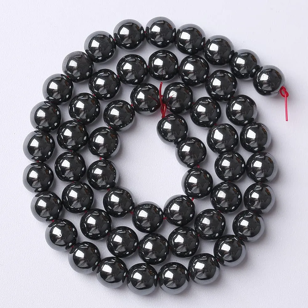 ZXYMLZI 103 Perline in Ematite Nera AAA 4mm per Gioielli e Braccialetti fai da te - immagine 6