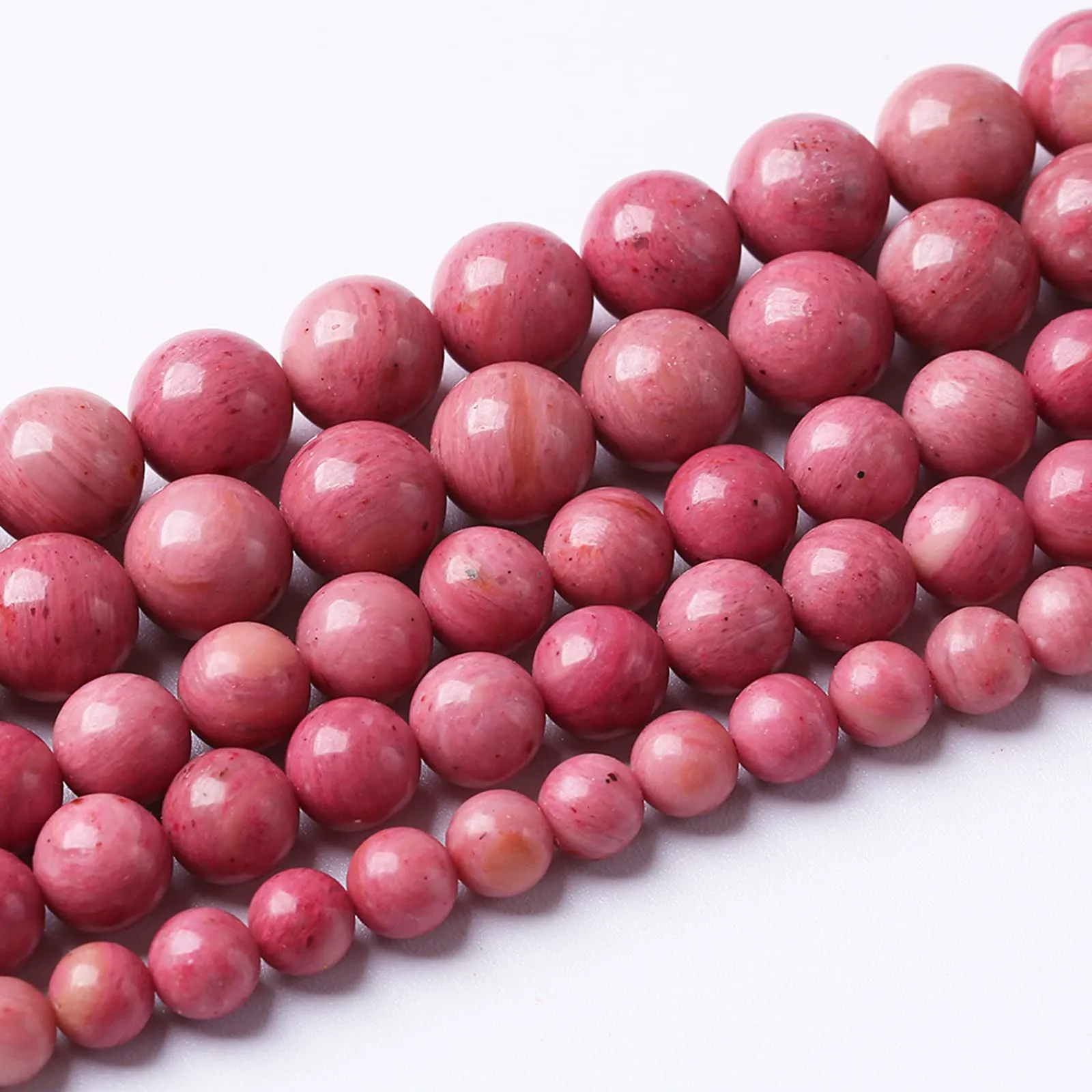 ZXYMLZI 90 Perline di Rodocrosite Naturale, 4mm, Grado 7A - immagine 2