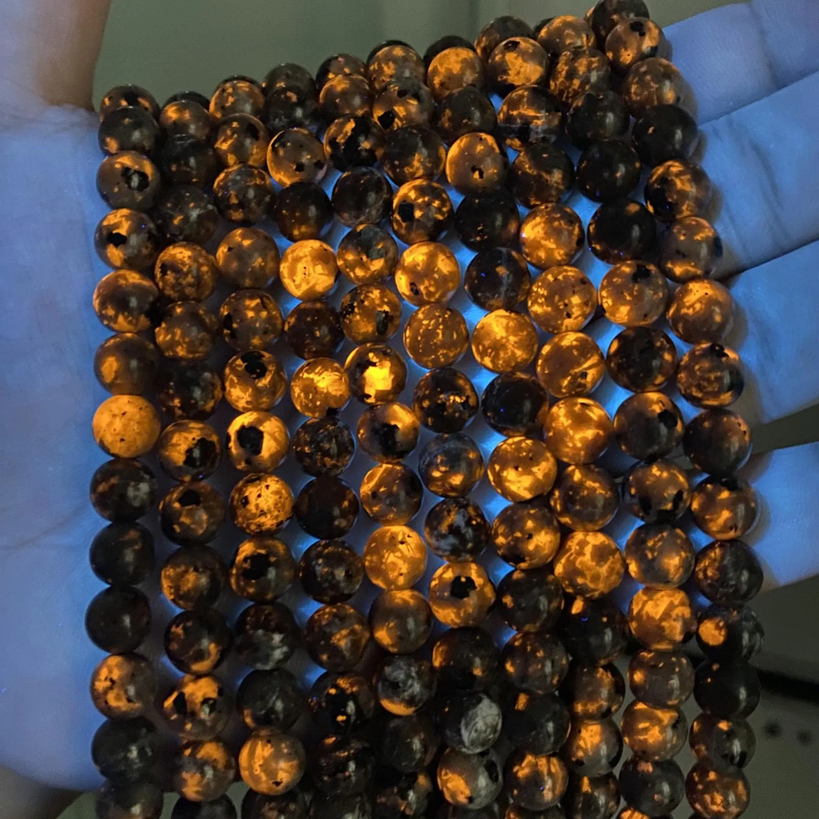 ZXYMLZI Perline in Pietra Yooperlite Naturale, 10mm, 36 Pezzi - immagine 5