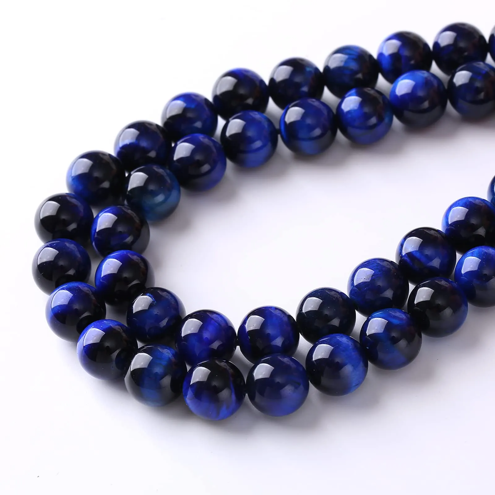ZXYMLZI Perline in pietra naturale di lapislazzuli e occhio di tigre, rotonde, 4 mm, 90 pezzi - immagine 4