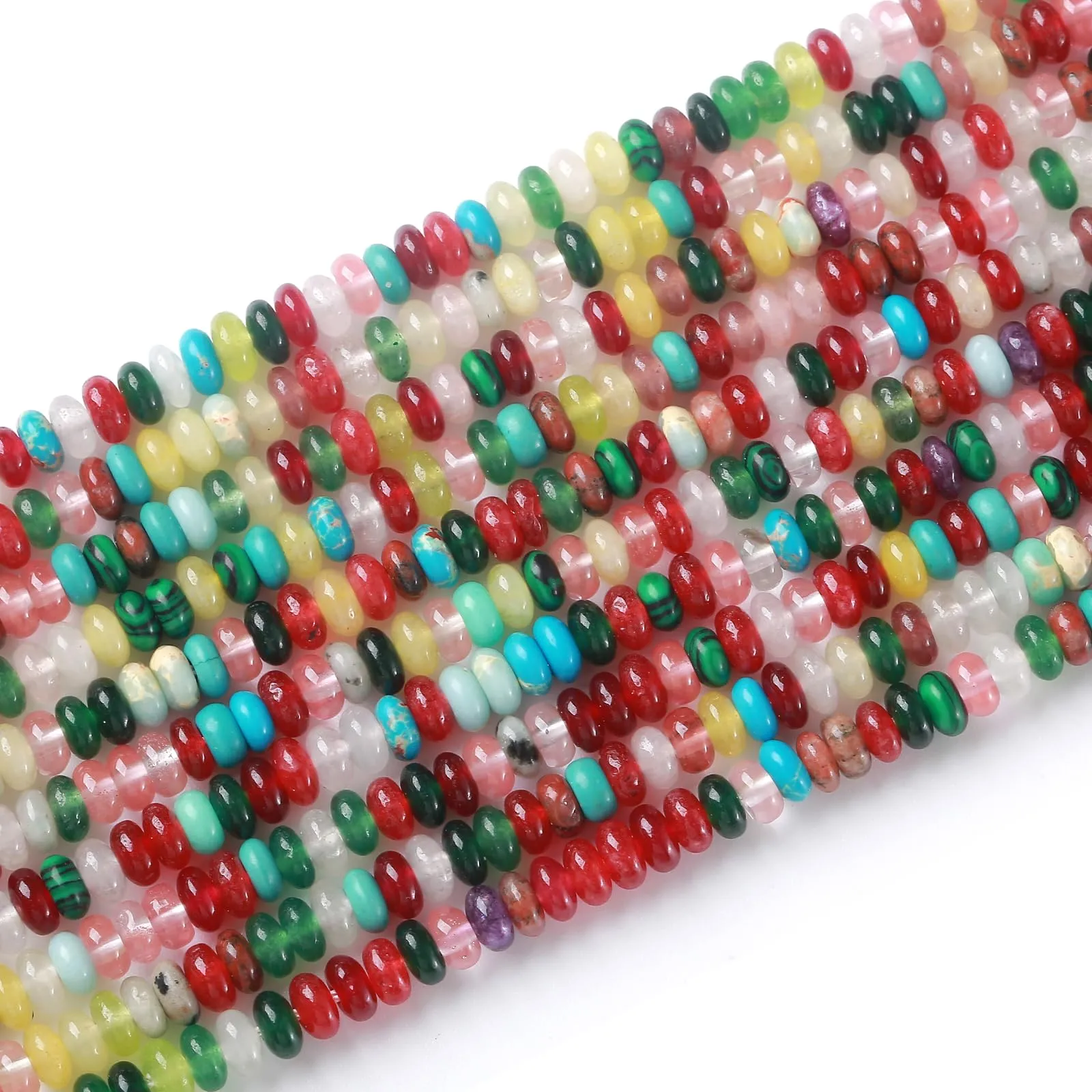 ZXYMLZI Perline in Pietra Naturale Colorata, 2 x 4 mm, 150 Pezzi - immagine 4