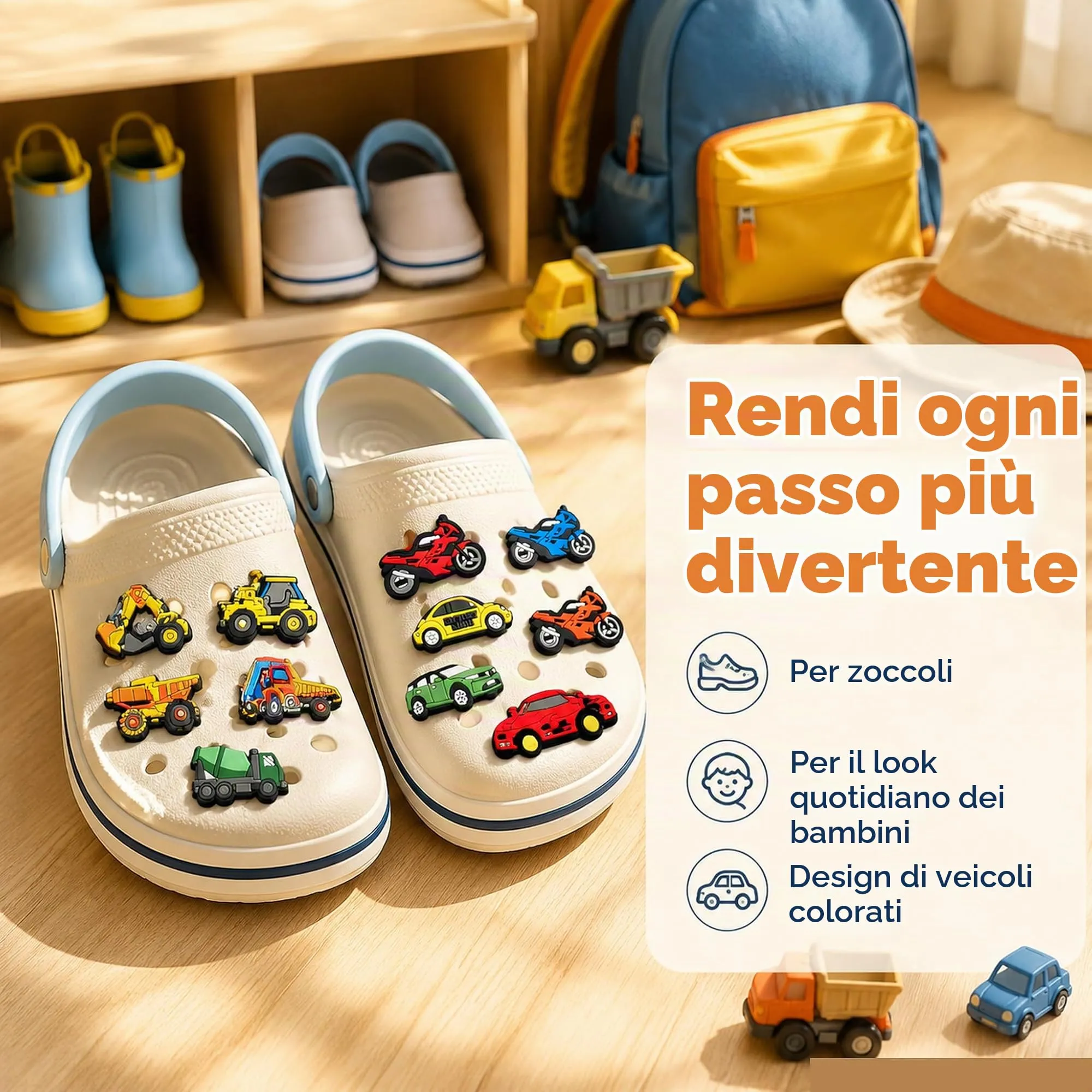 Ruiaqer 34 Spille per Scarpe Escavatore in PVC per Bambini, Taglia M - immagine 4