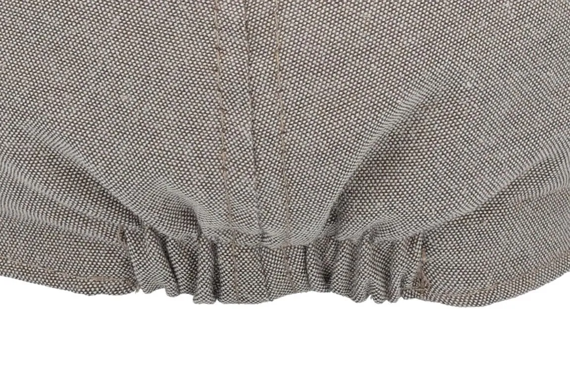 Riki Browns Coppola Estiva Uomo in Cotone Leggero, Stile Classico Inglese, Taupe - immagine 5