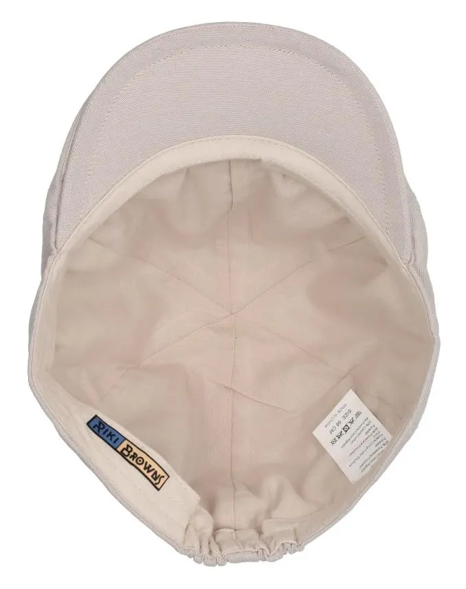 Riki Browns Coppola Estiva Uomo in Cotone Leggero Stile Classico Inglese - immagine 6