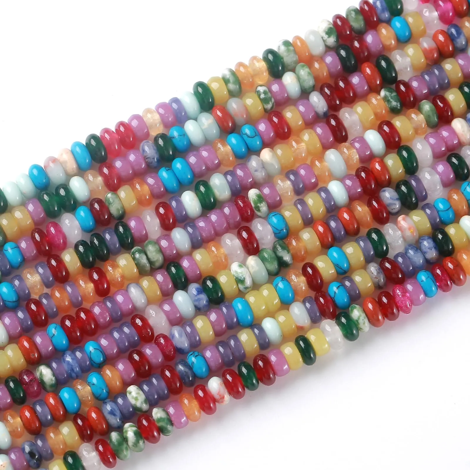 ZXYMLZI Perline in Giada Naturale Miste, 2 x 4 mm, 150 pezzi - immagine 4