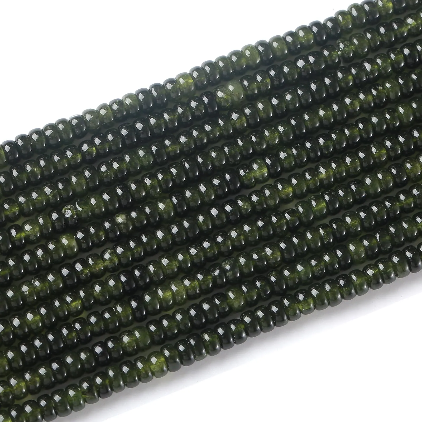 ZXYMLZI Perline in Granato Verde Naturale, 2 x 4 mm, 150 Pezzi - immagine 2
