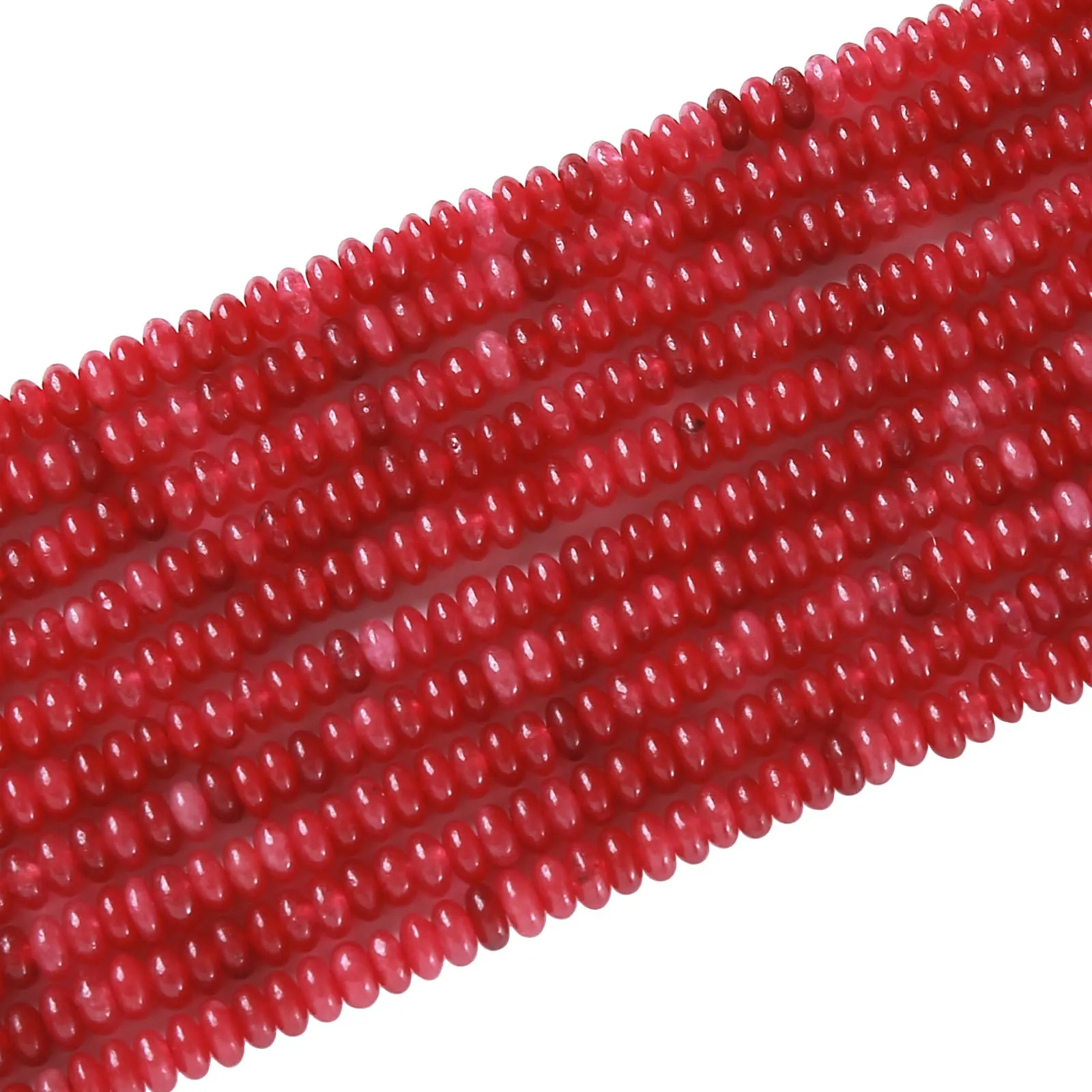 ZXYMLZI 150 Perline in Giada Rossa Naturale, 2 x 4 mm - immagine 4