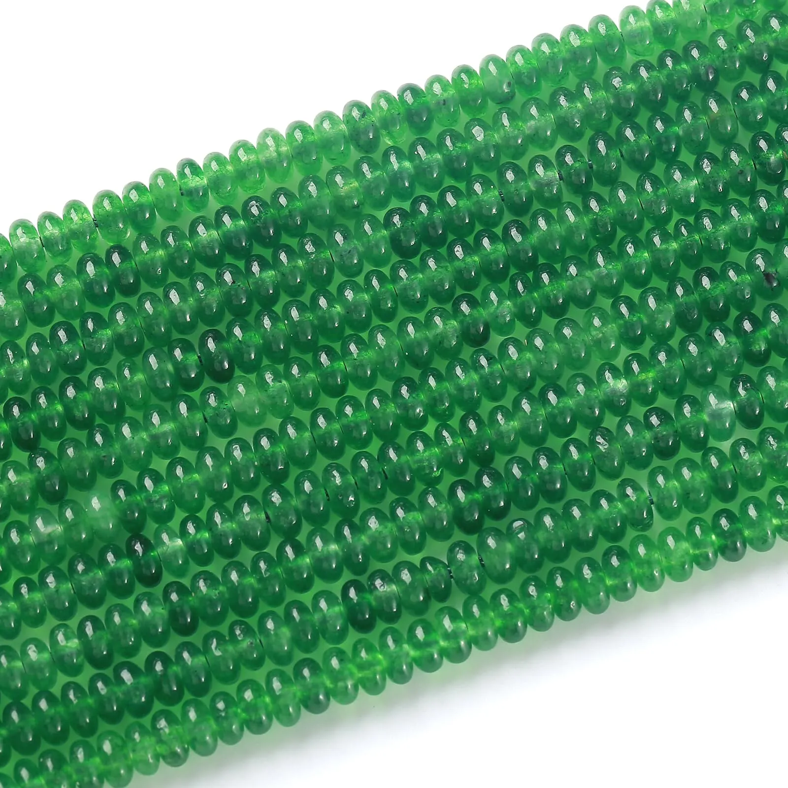 ZXYMLZI 150 Perline in Giada Verde Naturale, 2 x 4 mm - immagine 4