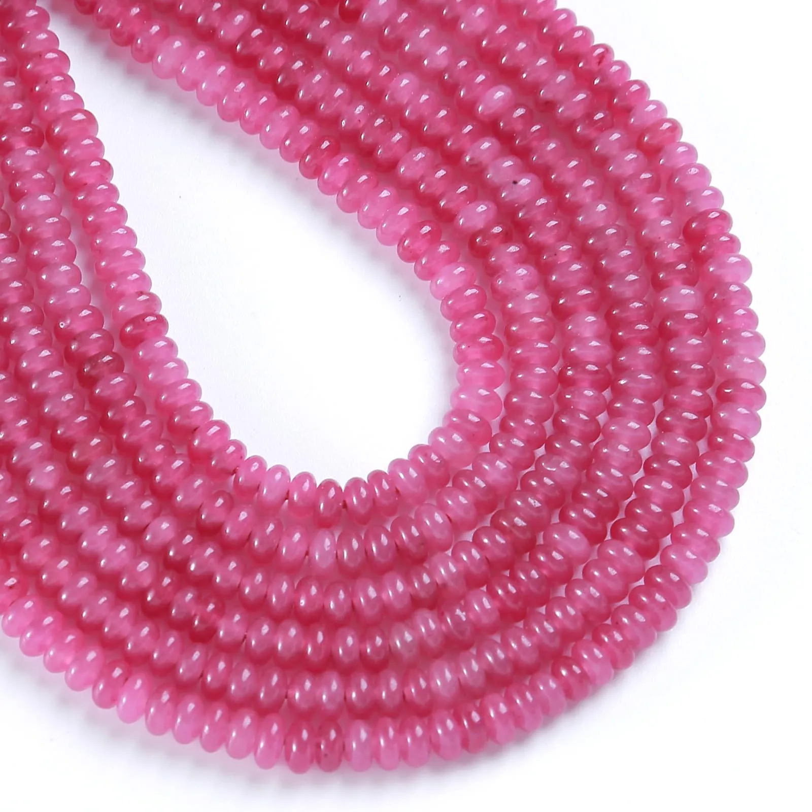 ZXYMLZI 150 Perline in Giada Naturale Viola e Rossa, 2 x 4 mm - immagine 2