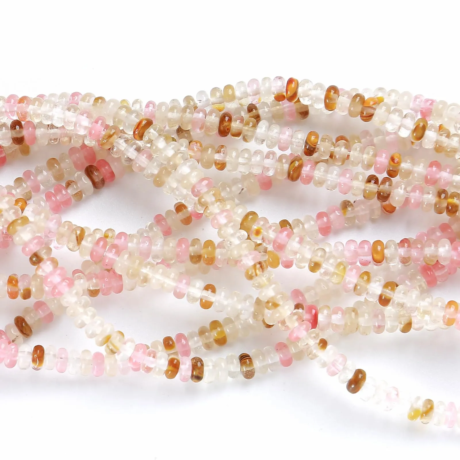 ZXYMLZI 150 Perline in Tormalina Naturale Anguria, 2 x 4 mm - immagine 3