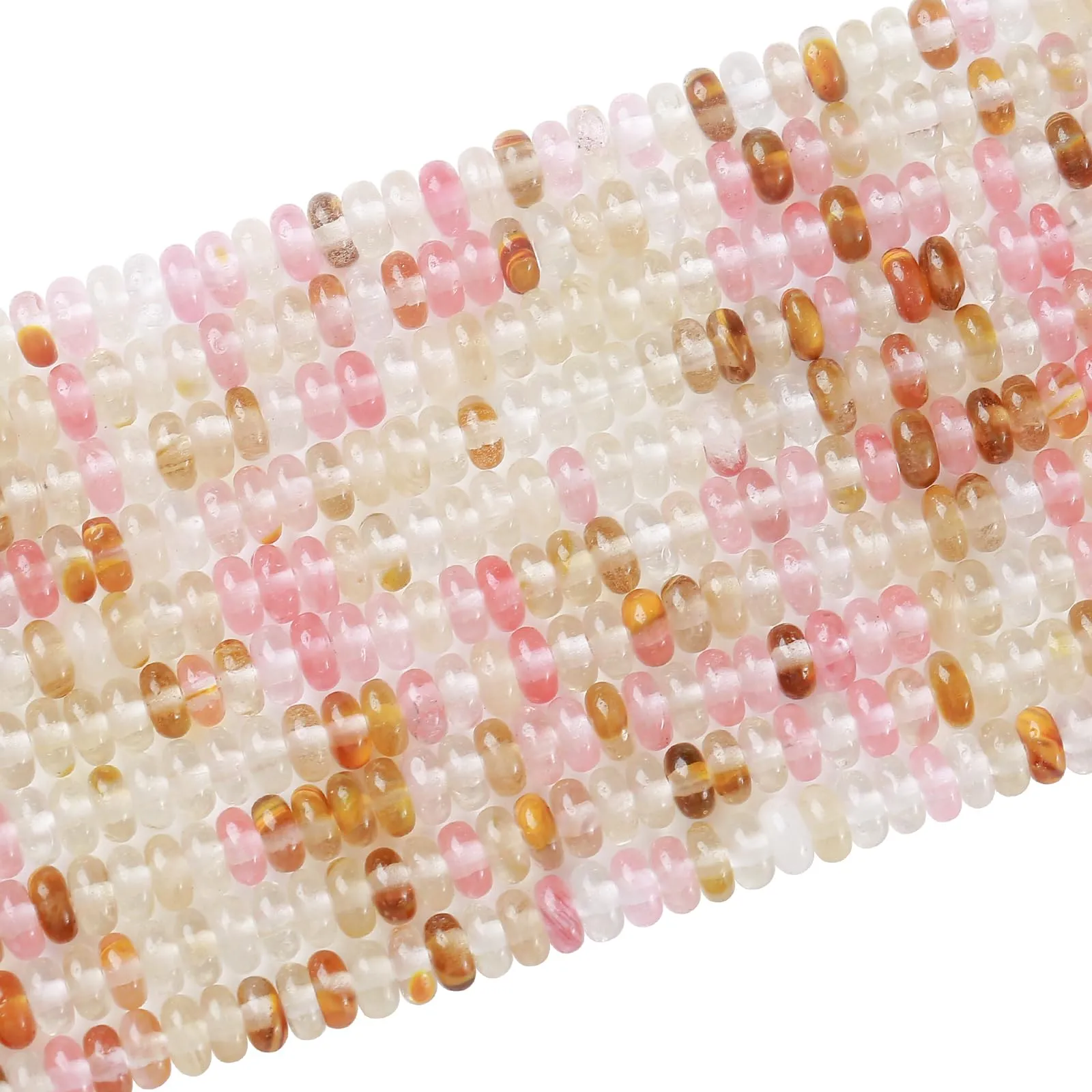 ZXYMLZI 150 Perline in Tormalina Naturale Anguria, 2 x 4 mm - immagine 4