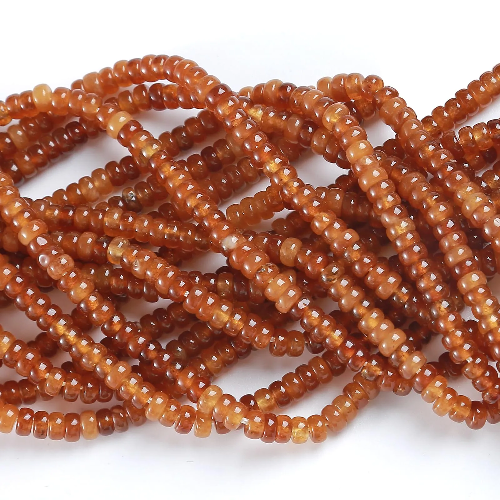 ZXYMLZI Perline in Tormalina Oro Naturale, 2 x 4 mm, 150 Pezzi - immagine 4