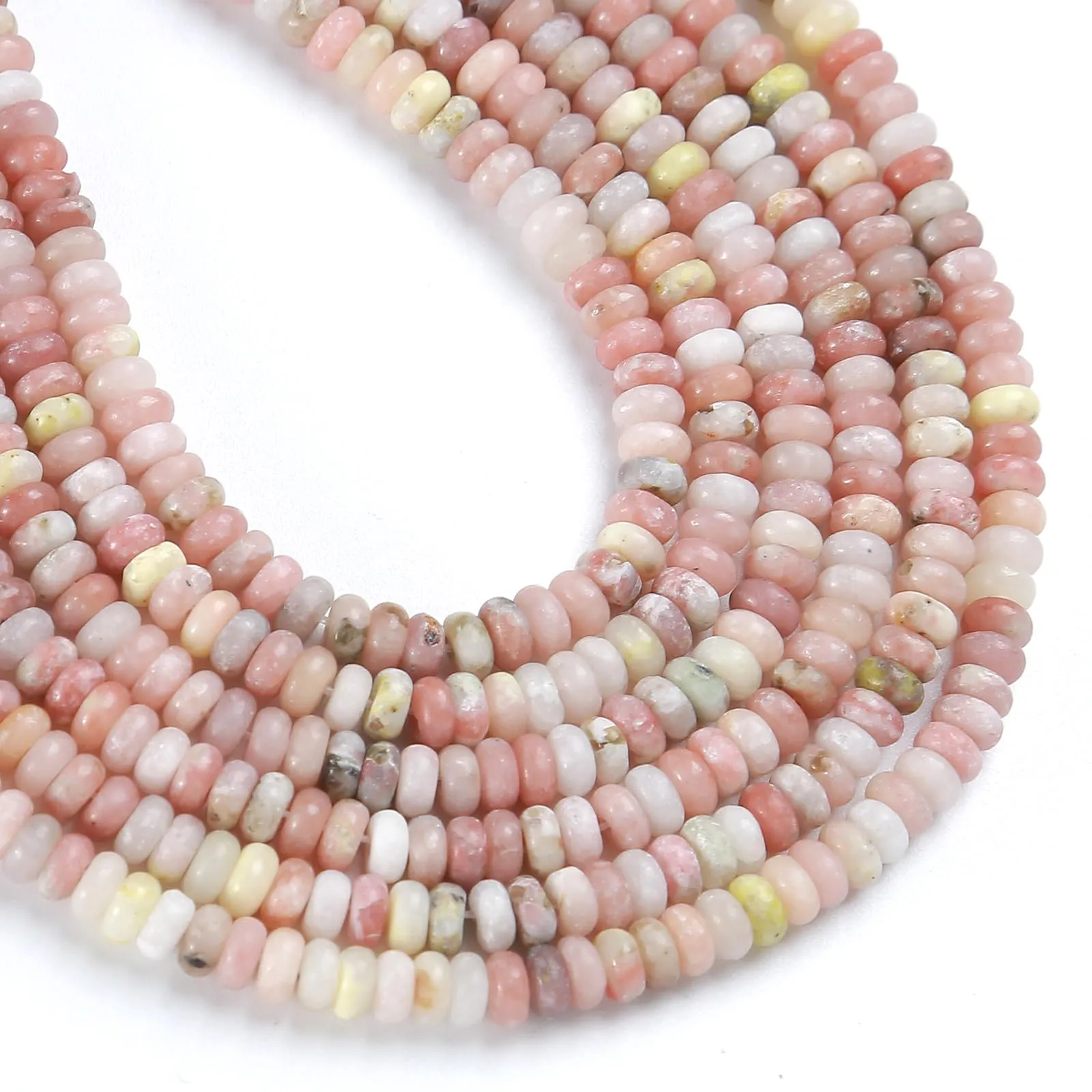 ZXYMLZI 150 Perline in Pietra Naturale Fiore di Prugno, 2 x 4 mm - immagine 2