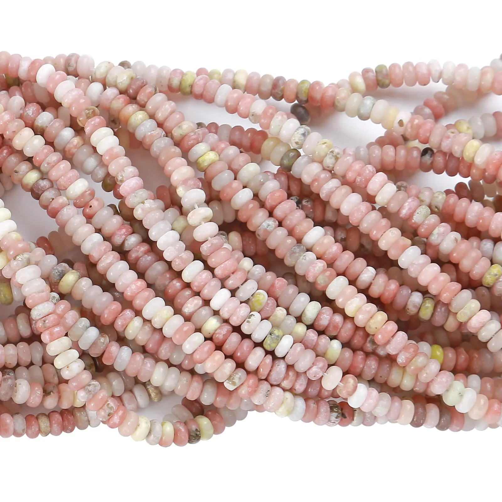 ZXYMLZI 150 Perline in Pietra Naturale Fiore di Prugno, 2 x 4 mm - immagine 3