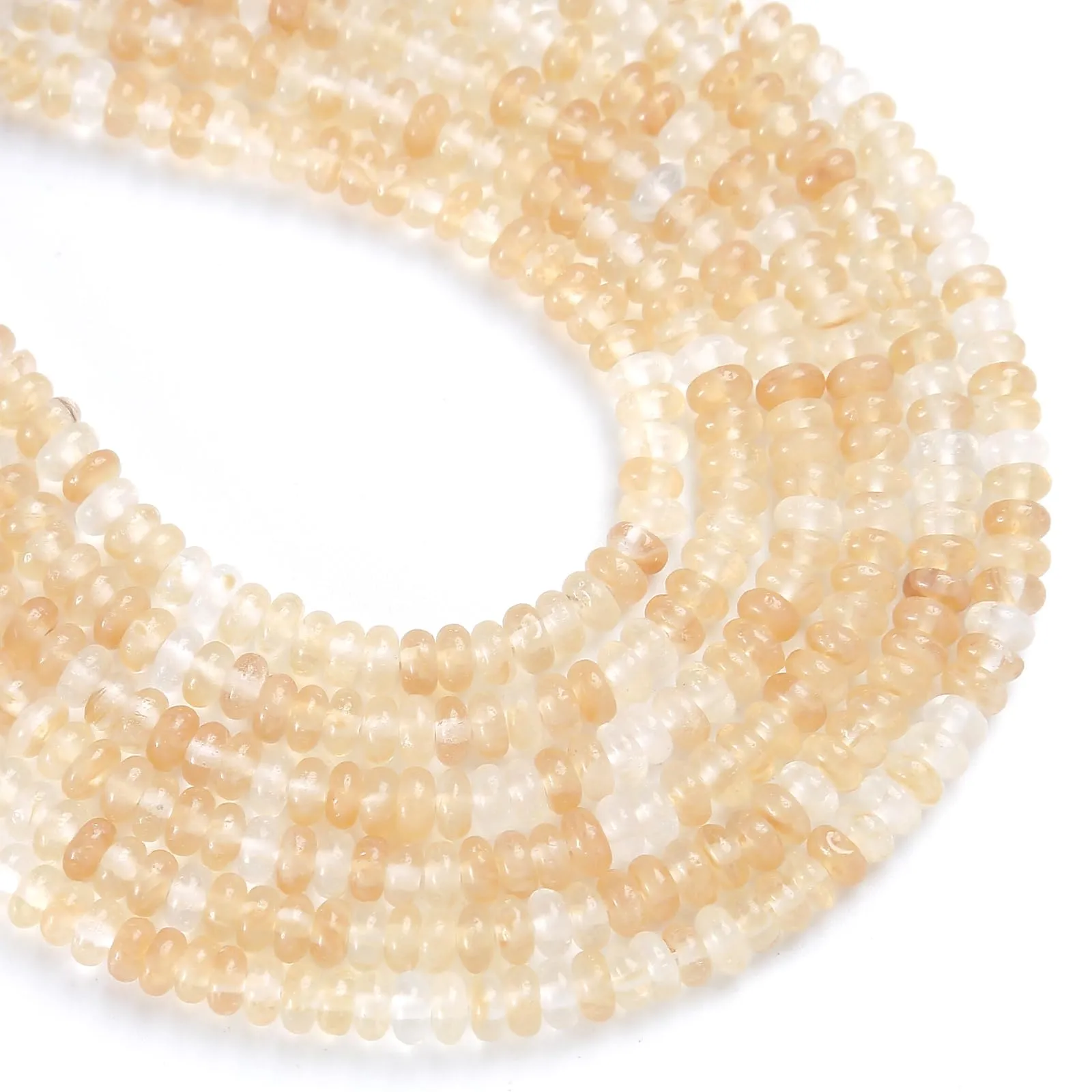 ZXYMLZI 150 Perline in Giada Tea Watermelon, 2x4 mm, Distanziatori per Gioielli Fai da Te - immagine 1
