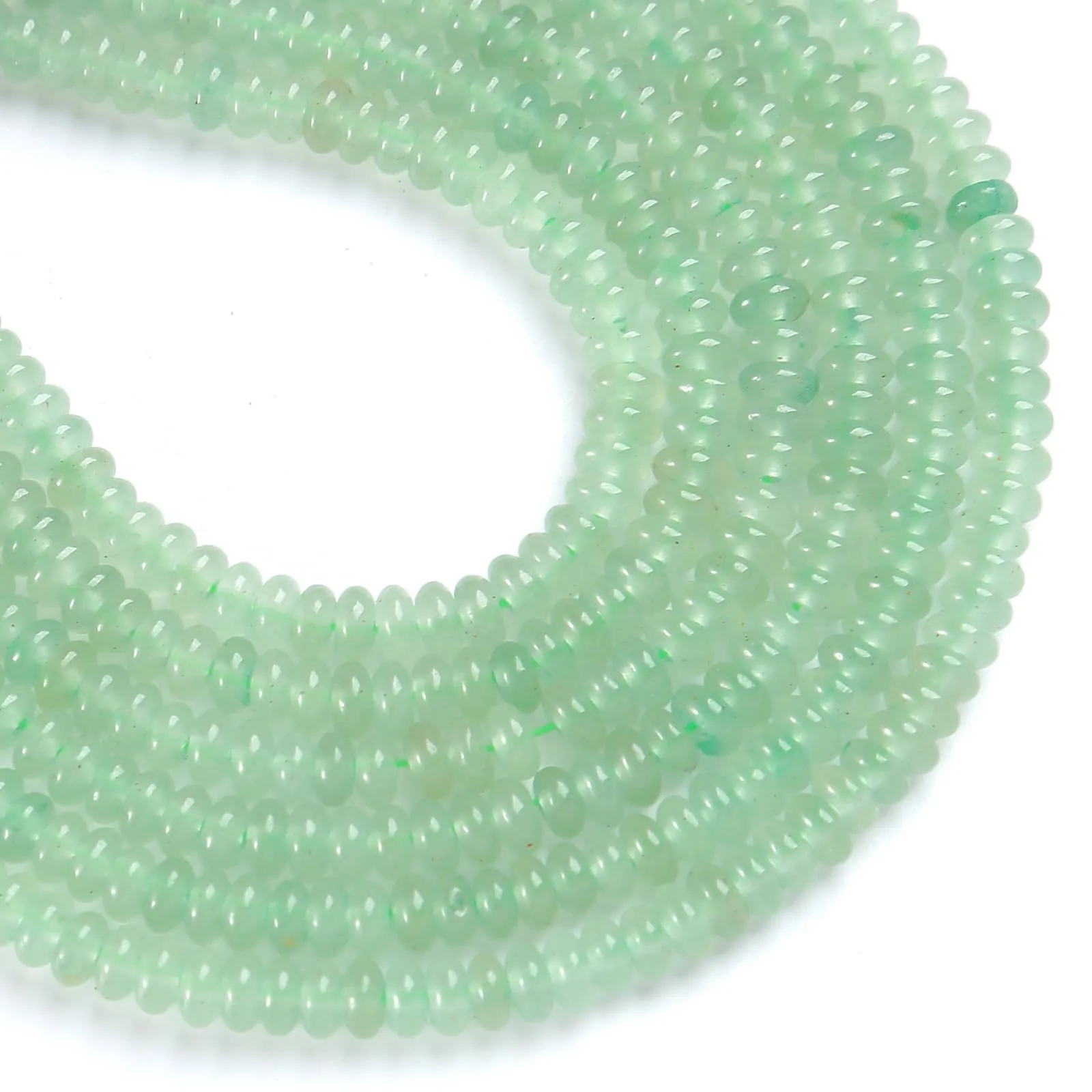 ZXYMLZI 150 Perline in Avventurina Verde Naturale, 2 x 4 mm, AE50 - immagine 2