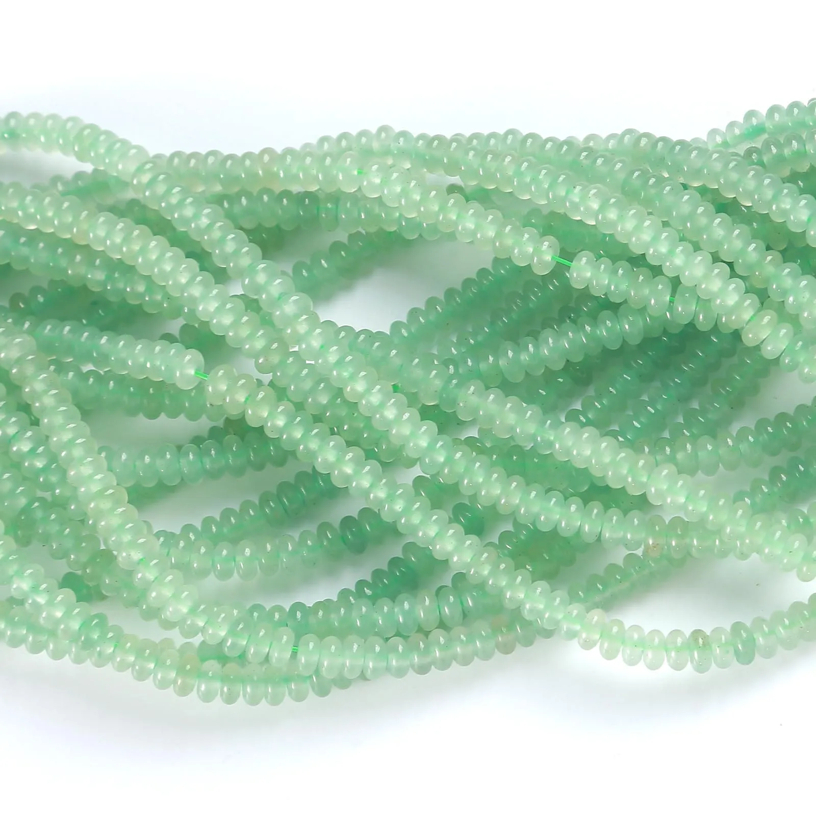 ZXYMLZI 150 Perline in Avventurina Verde Naturale, 2 x 4 mm, AE50 - immagine 3