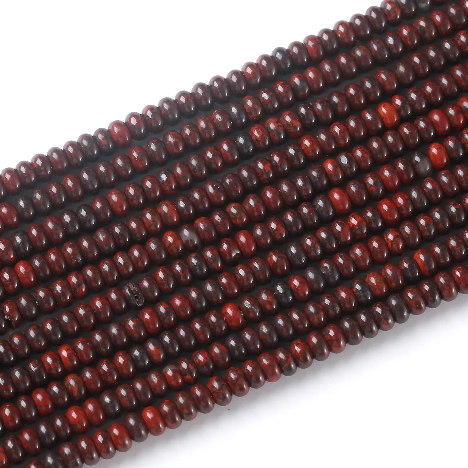 ZXYMLZI Perline in Ossidiana Mogano Naturale, 2 x 4 mm, 150 Pezzi - immagine 1