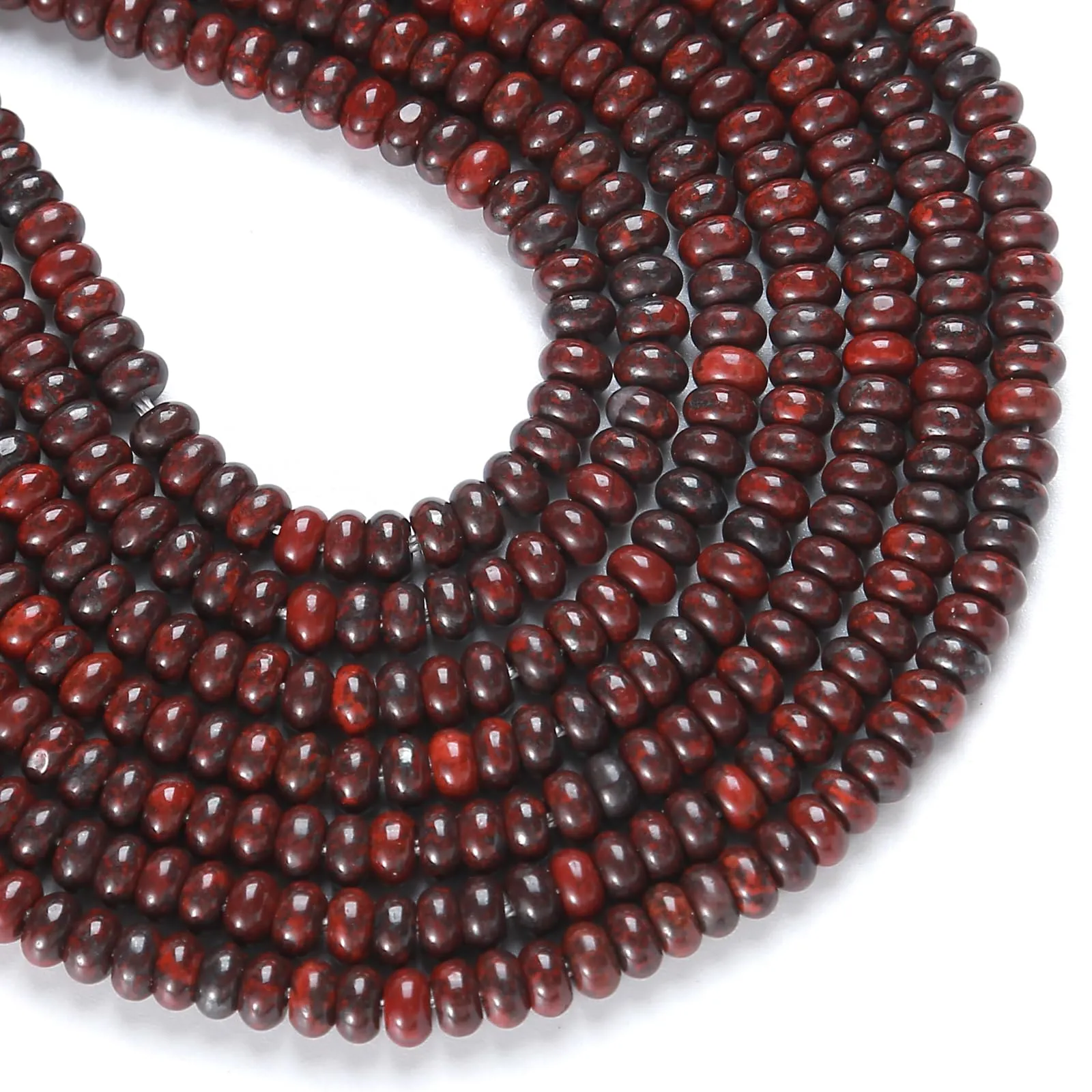 ZXYMLZI Perline in Ossidiana Mogano Naturale, 2 x 4 mm, 150 Pezzi - immagine 2