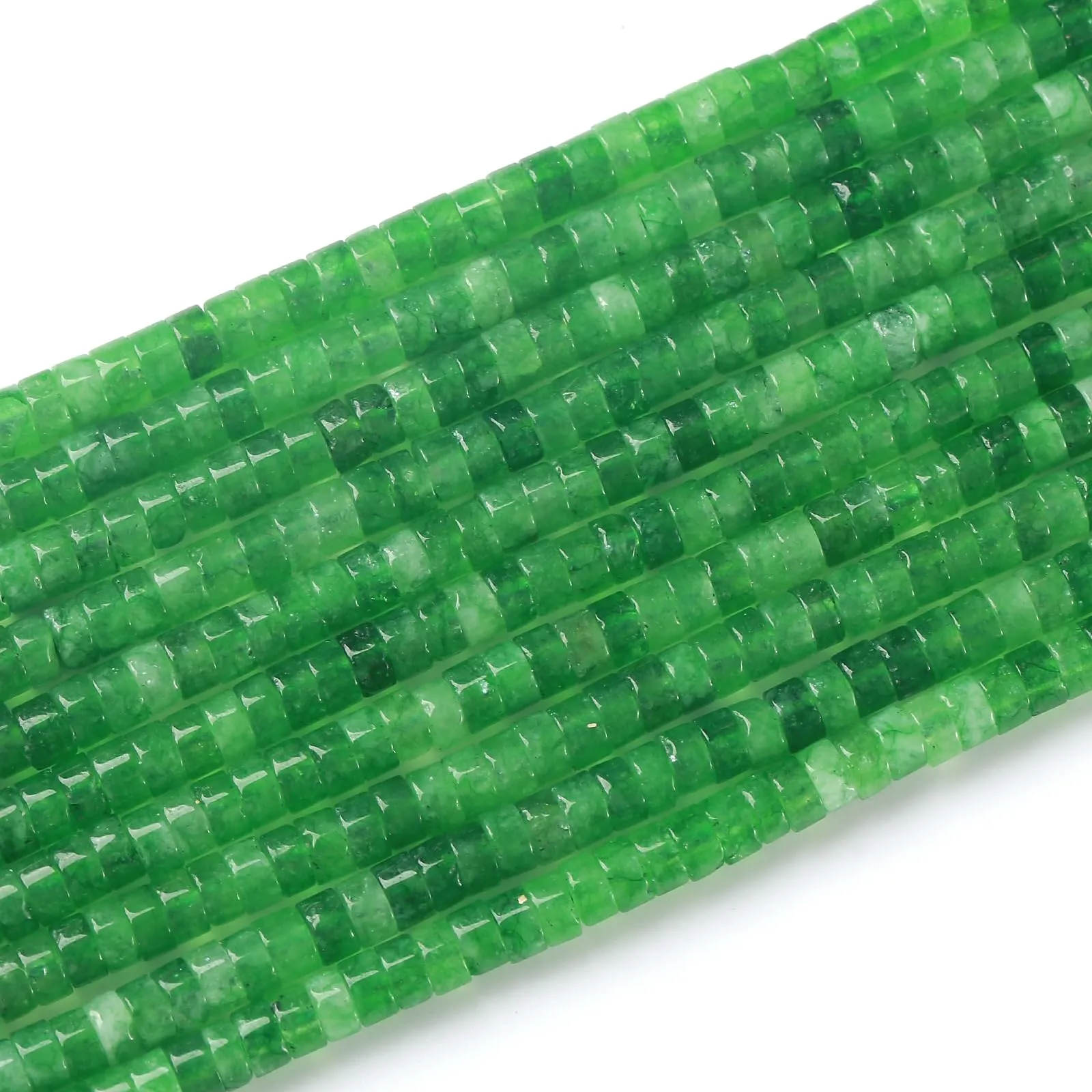 ZXYMLZI Peridoto Verde Naturale Perline a Tubo, 2 x 4 mm, 150 Pezzi - immagine 4