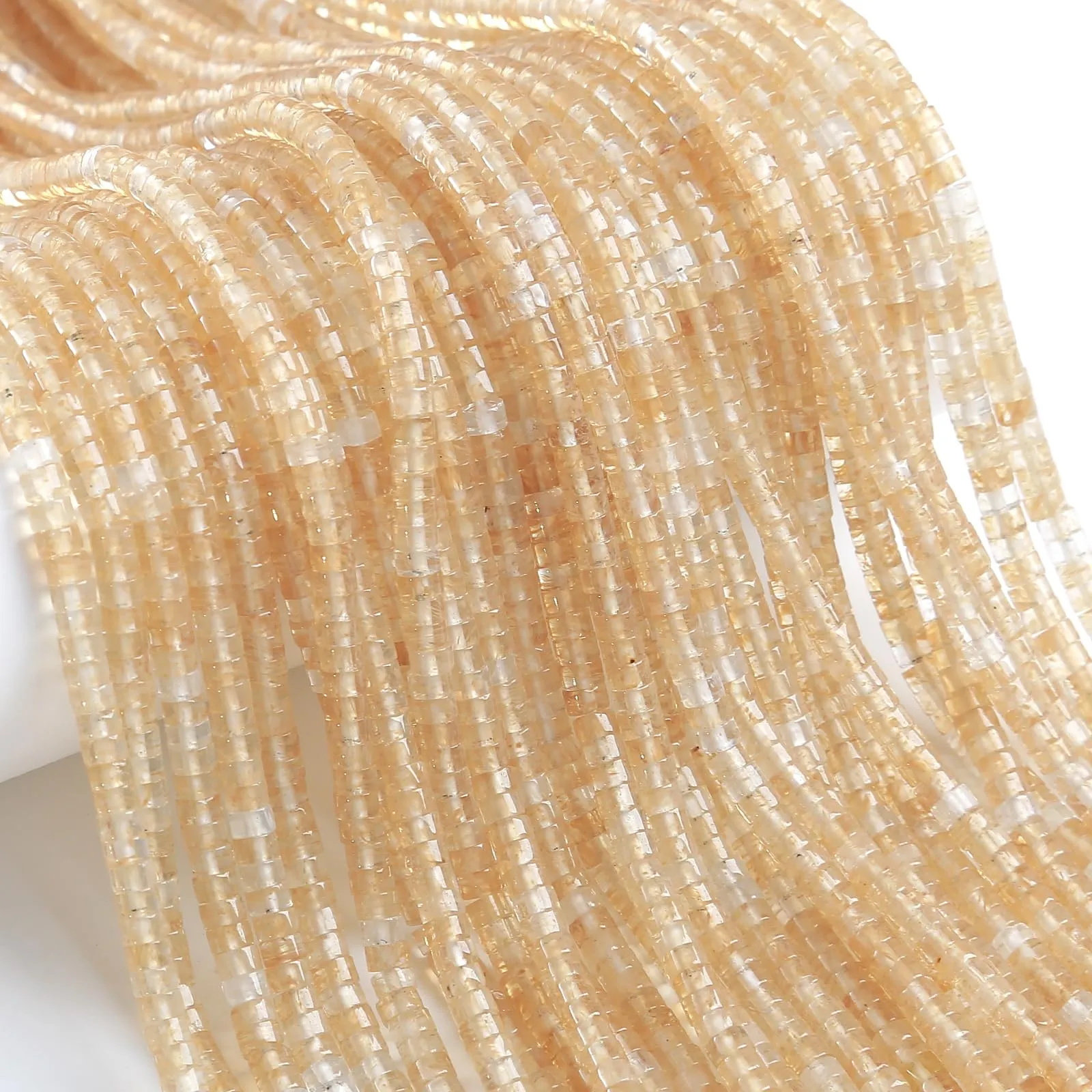 ZXYMLZI Perline in Giada Naturale a Forma di Tubo, 2 x 4 mm, 150 Pezzi - immagine 4