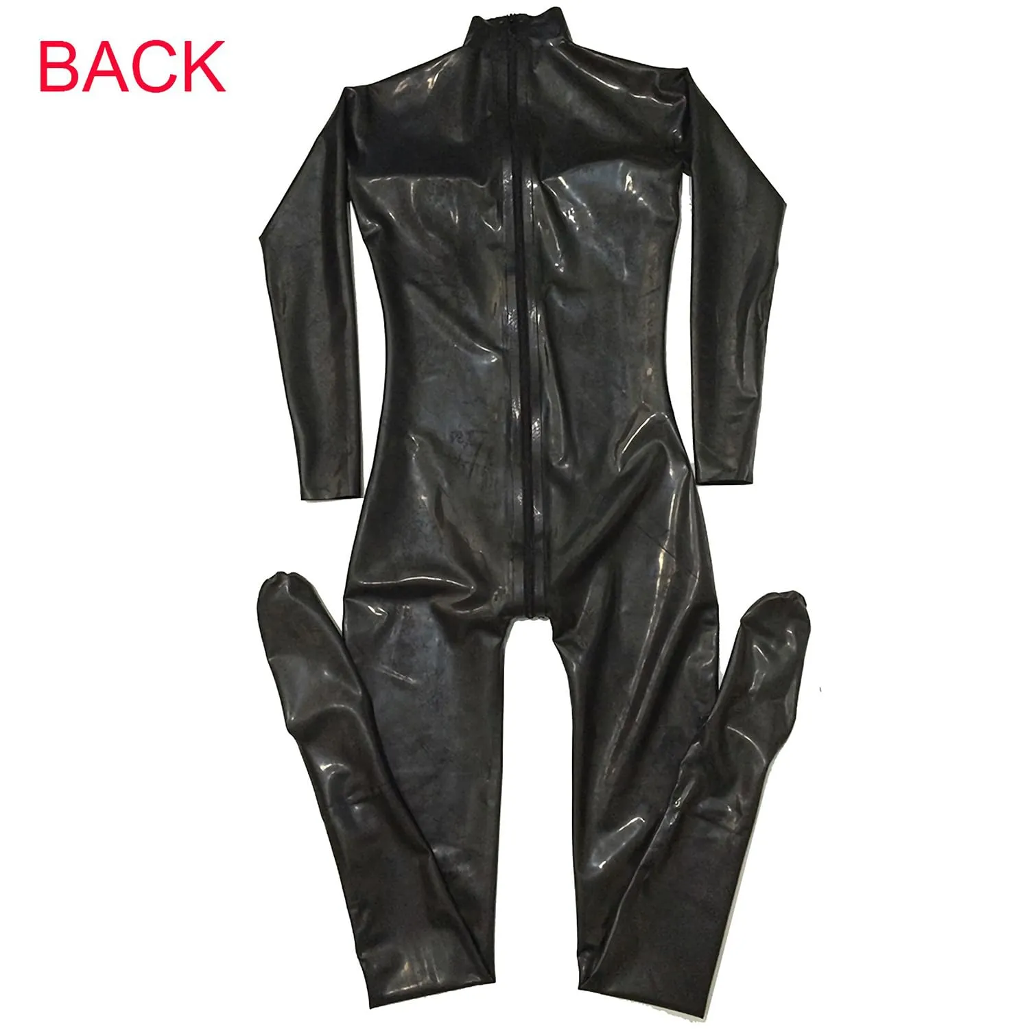 GREEFEI Tuta in Lattice con Coppa Toracica Donna, Catsuit in Gomma con Cerniera Bidirezionale, L - immagine 6