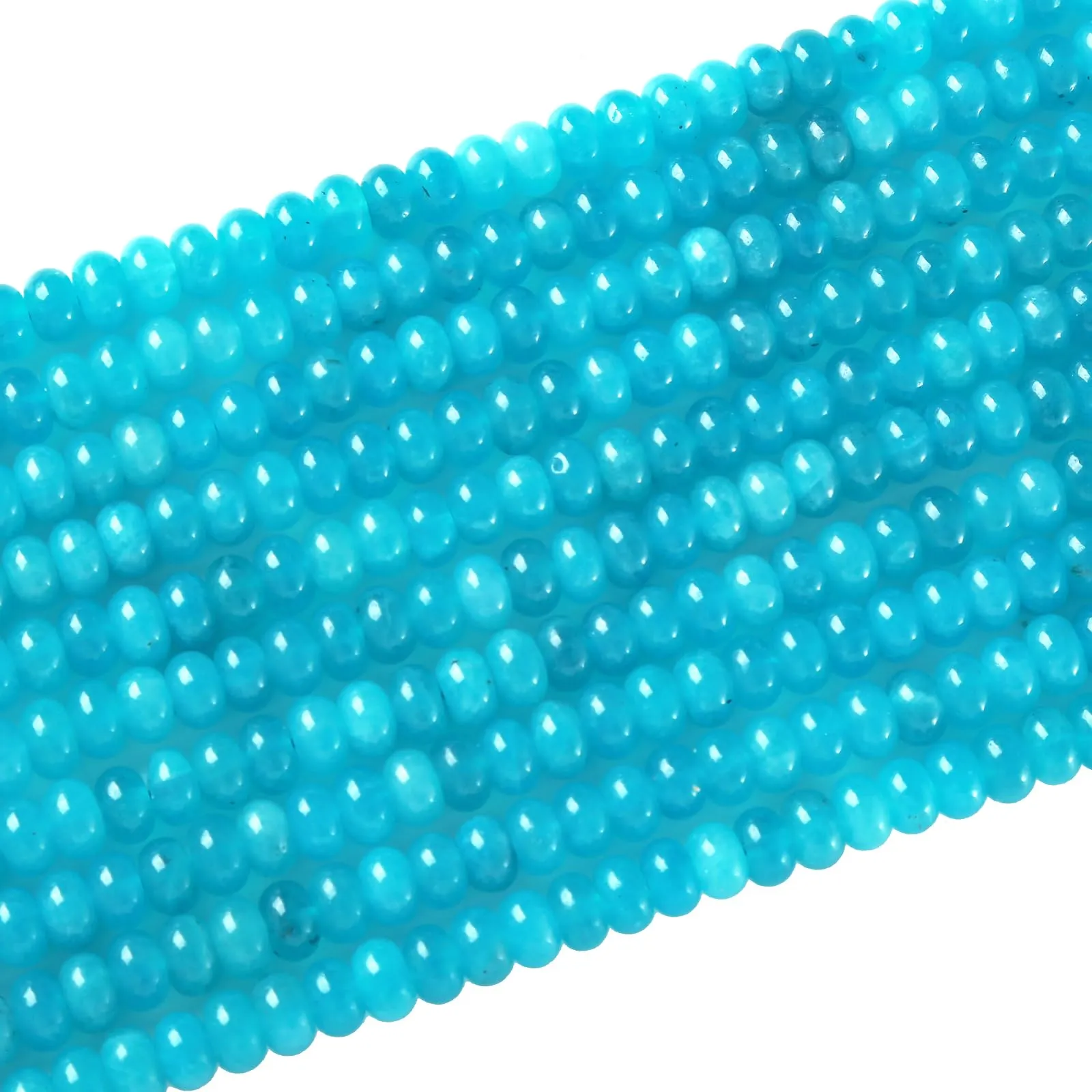 ZXYMLZI Perline in Amazonite Blu, 5 x 8 mm, 76 pezzi - immagine 4
