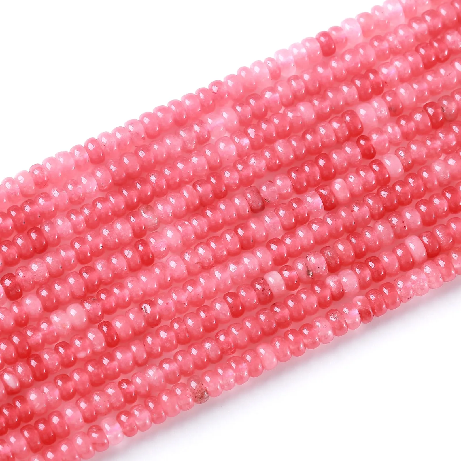 ZXYMLZI 150 Perline in Giada Rosa Rodocrosite 2x4 mm per Gioielli fai da te - immagine 4