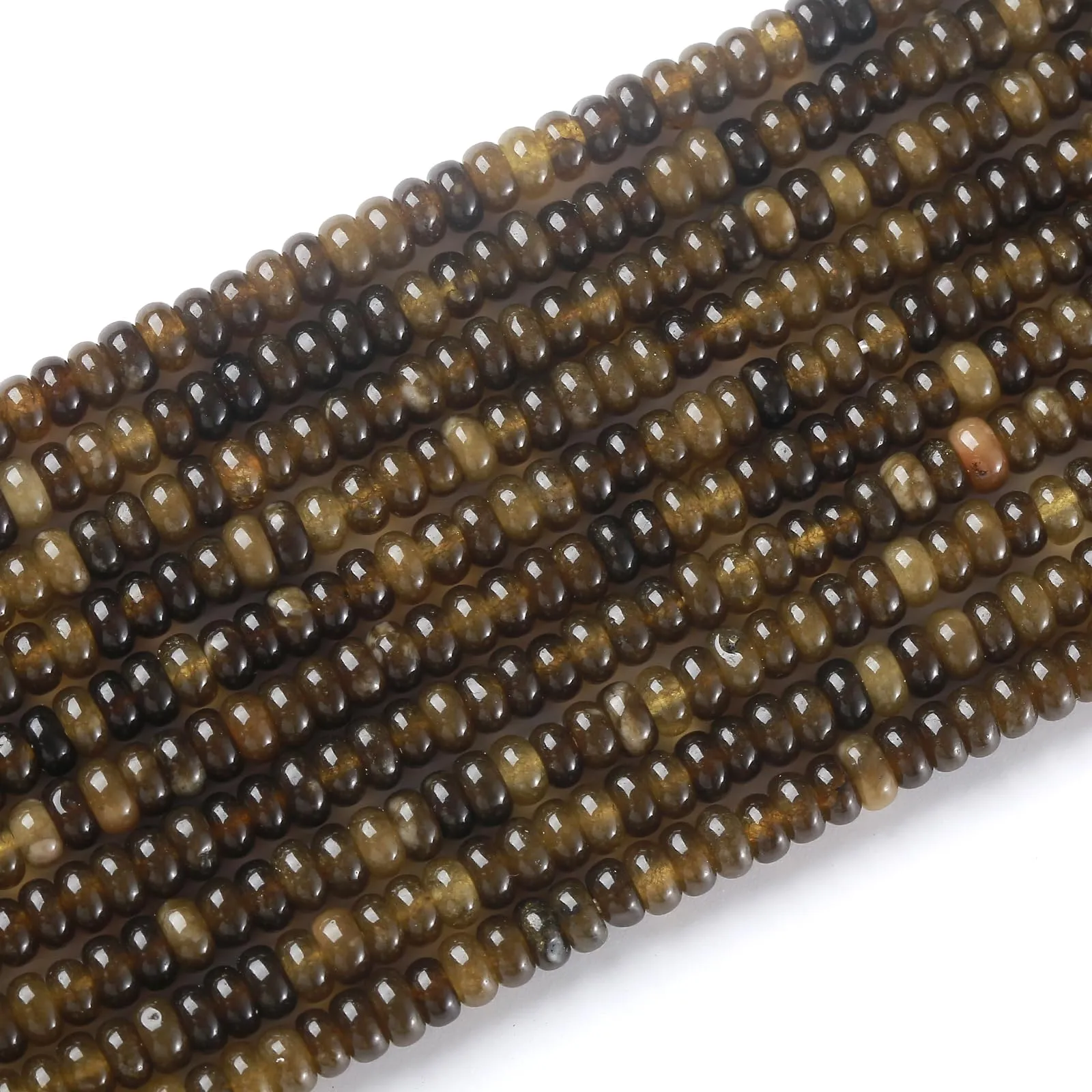 ZXYMLZI Perline in Tormalina Verde Naturale, 2 x 4 mm, 150 Pezzi - immagine 4