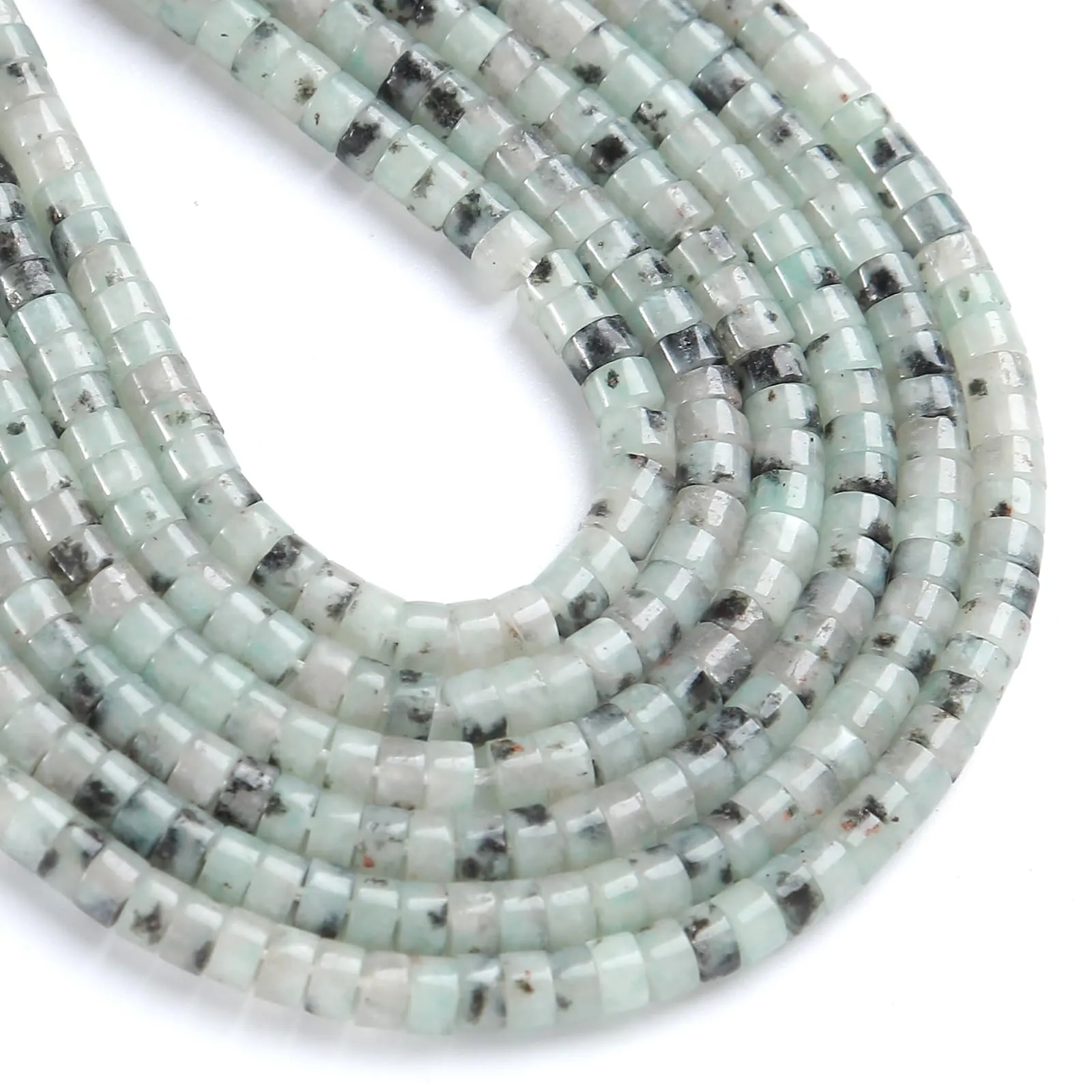 ZXYMLZI Perline in Pietra Naturale Tianshan Blu, 2x4 mm, 150 Pezzi - immagine 1