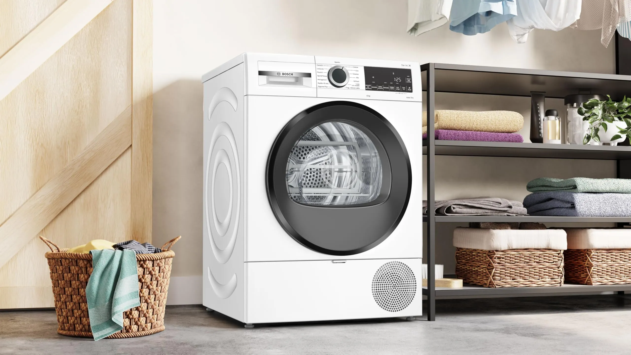 Bosch Serie 6 WQG233D0II Asciugatrice a pompa di calore 8kg Bianco - immagine 6