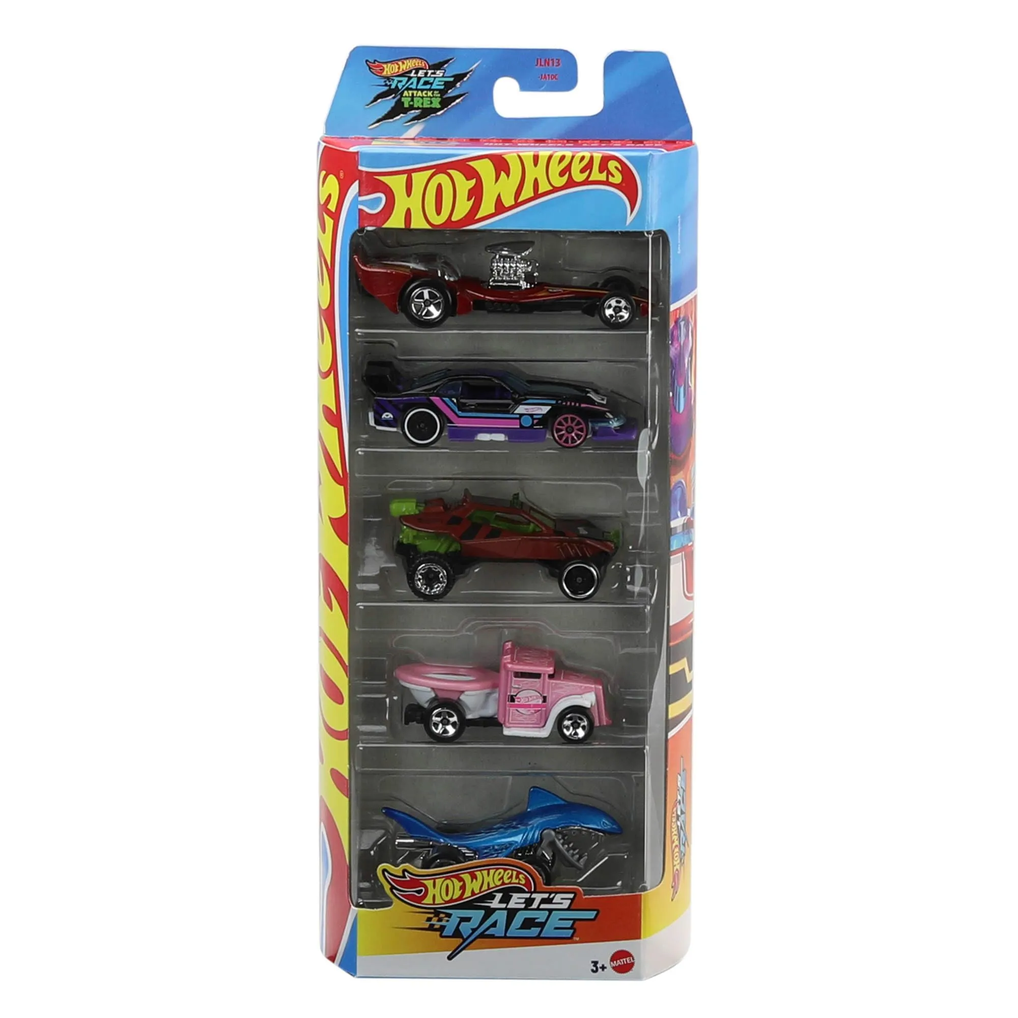 Hot Wheels Let's Race 5-Pack Toy Vehicles - immagine 1