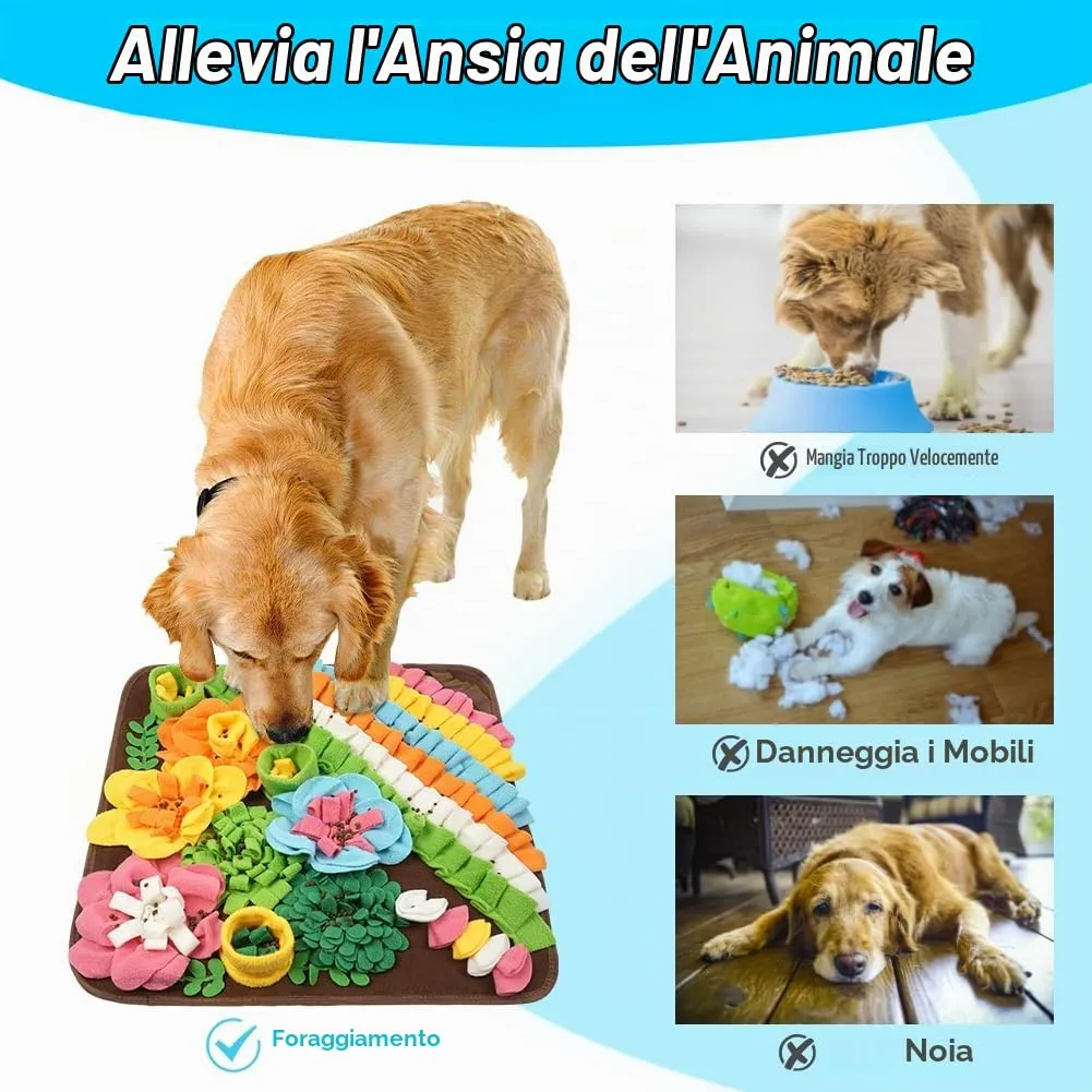 OSDUE Tappeto Olfattivo per Cani, 50cm, Lavabile e Antiscivolo, Giocattolo di Foraggiamento e Attivazione Mentale - immagine 5