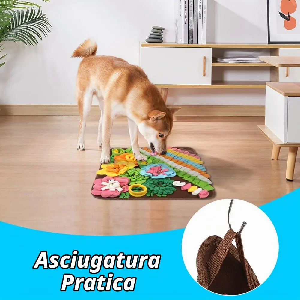 OSDUE Tappeto Olfattivo per Cani, 50cm, Lavabile e Antiscivolo, Giocattolo di Foraggiamento e Attivazione Mentale - immagine 7