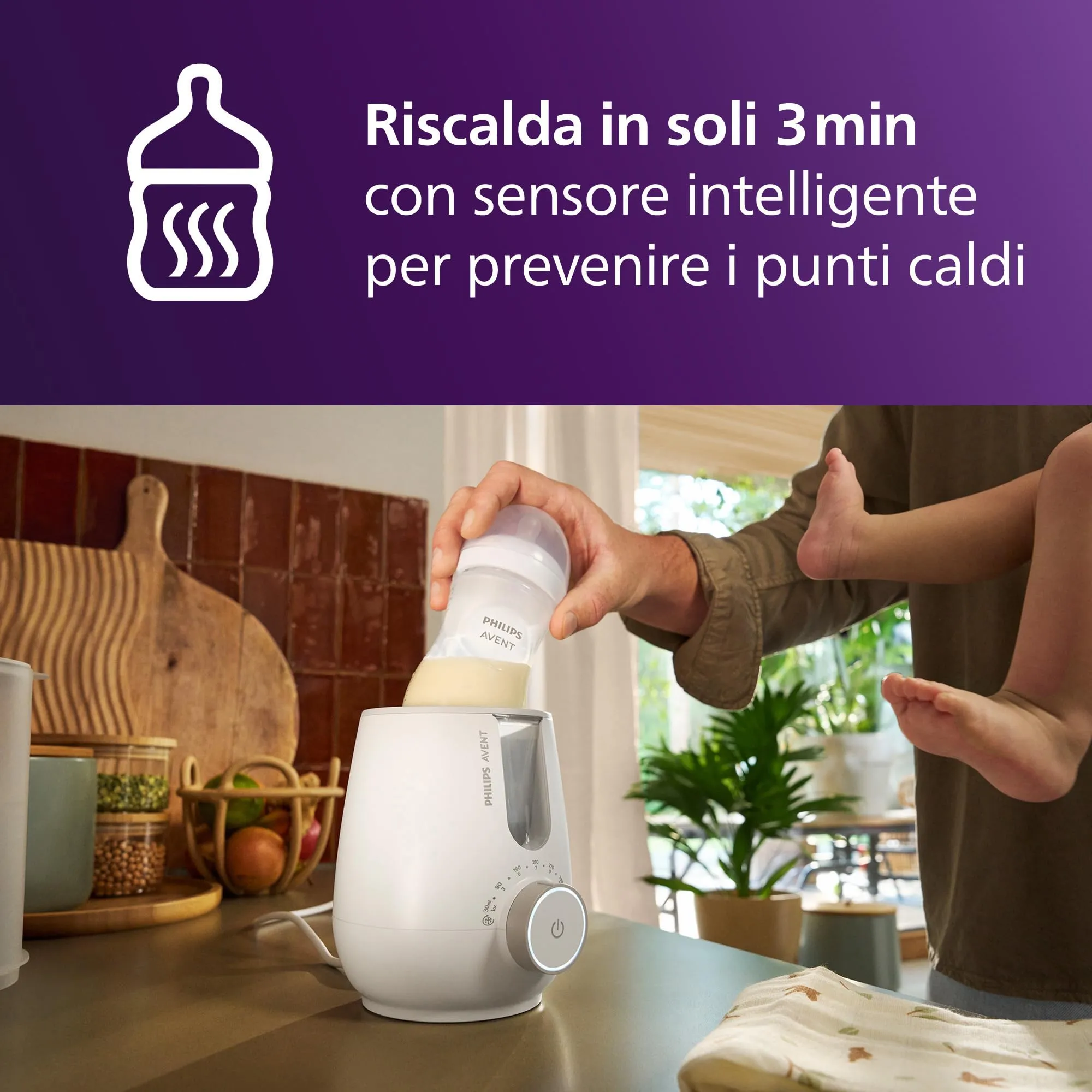 Philips Avent Premium 2-in-1 Scaldabiberon e Sterilizzatore SCF359/00 - immagine 2