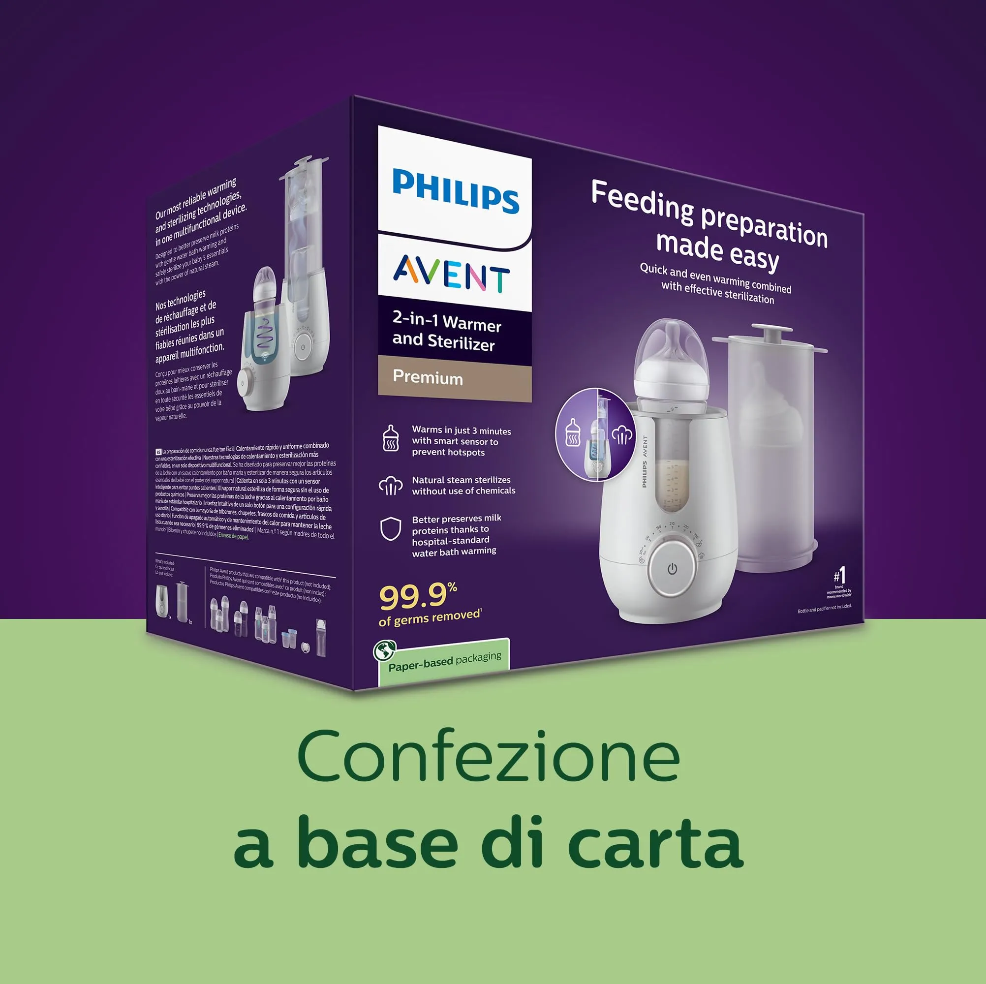 Philips Avent Premium 2-in-1 Scaldabiberon e Sterilizzatore SCF359/00 - immagine 8