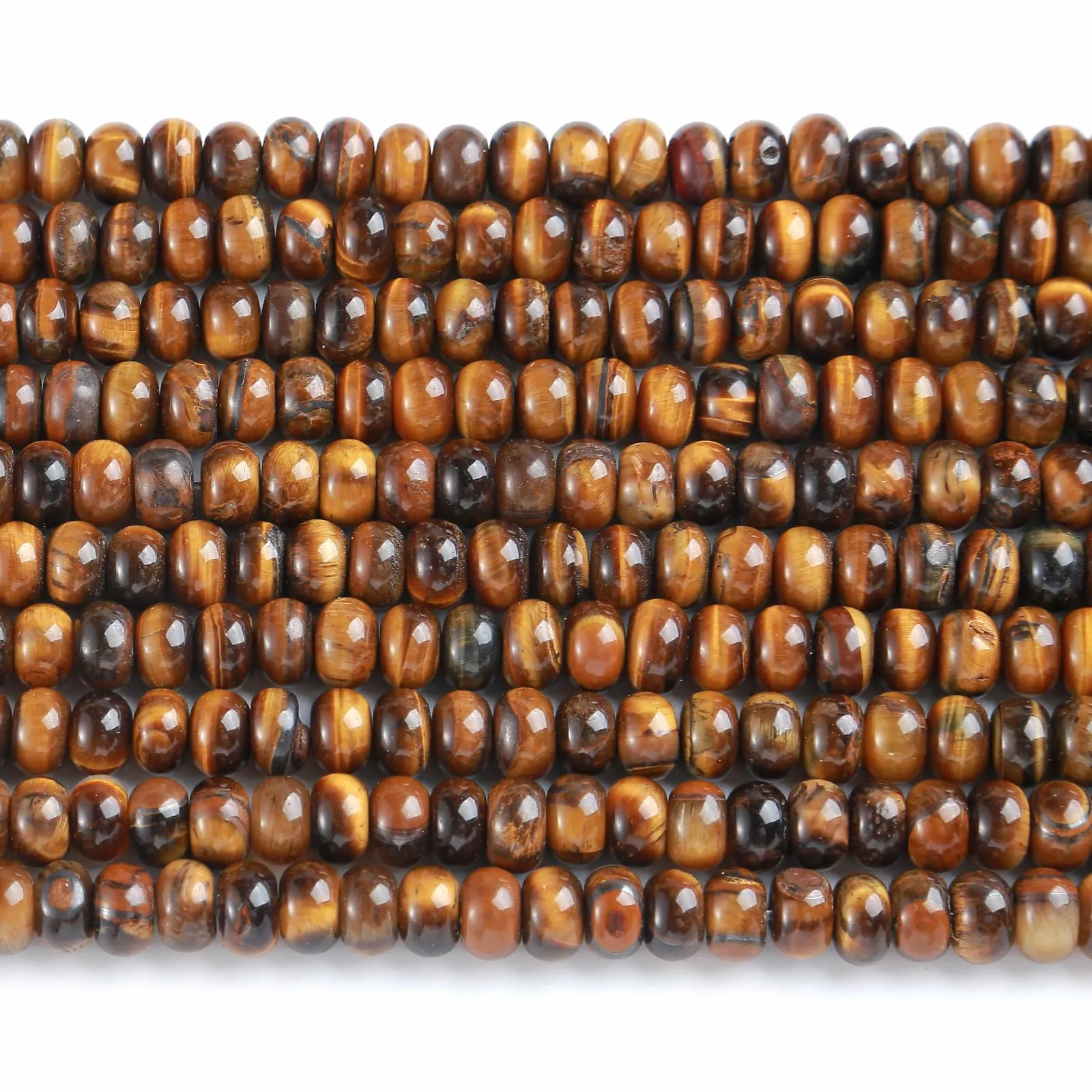 ZXYMLZI 76 Perline in Pietra Naturale Occhio di Tigre, 5 x 8 mm - immagine 5