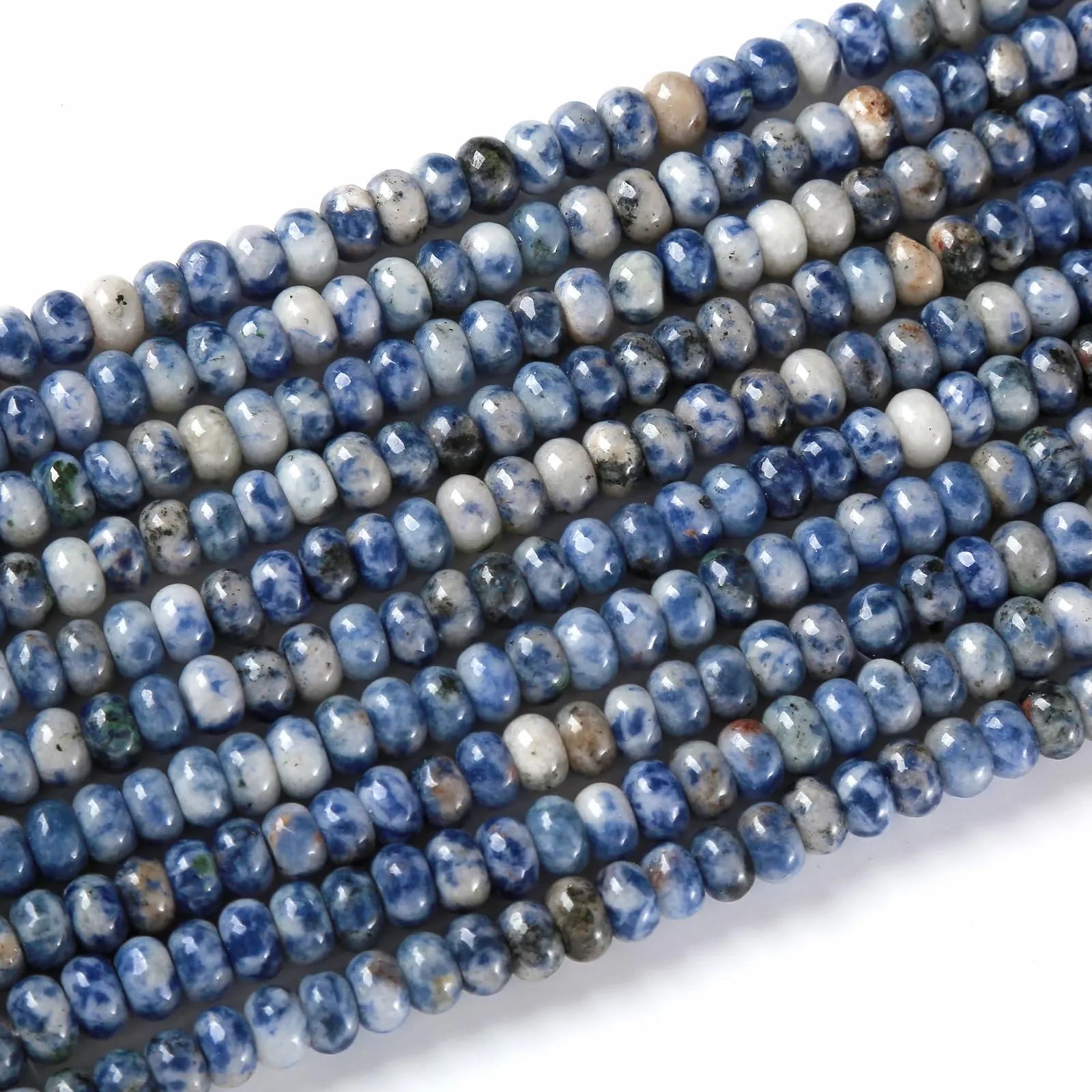 ZXYMLZI Perline Distanziatrici in Sodalite Blu, 5 x 8 mm, 76 Pezzi - immagine 4