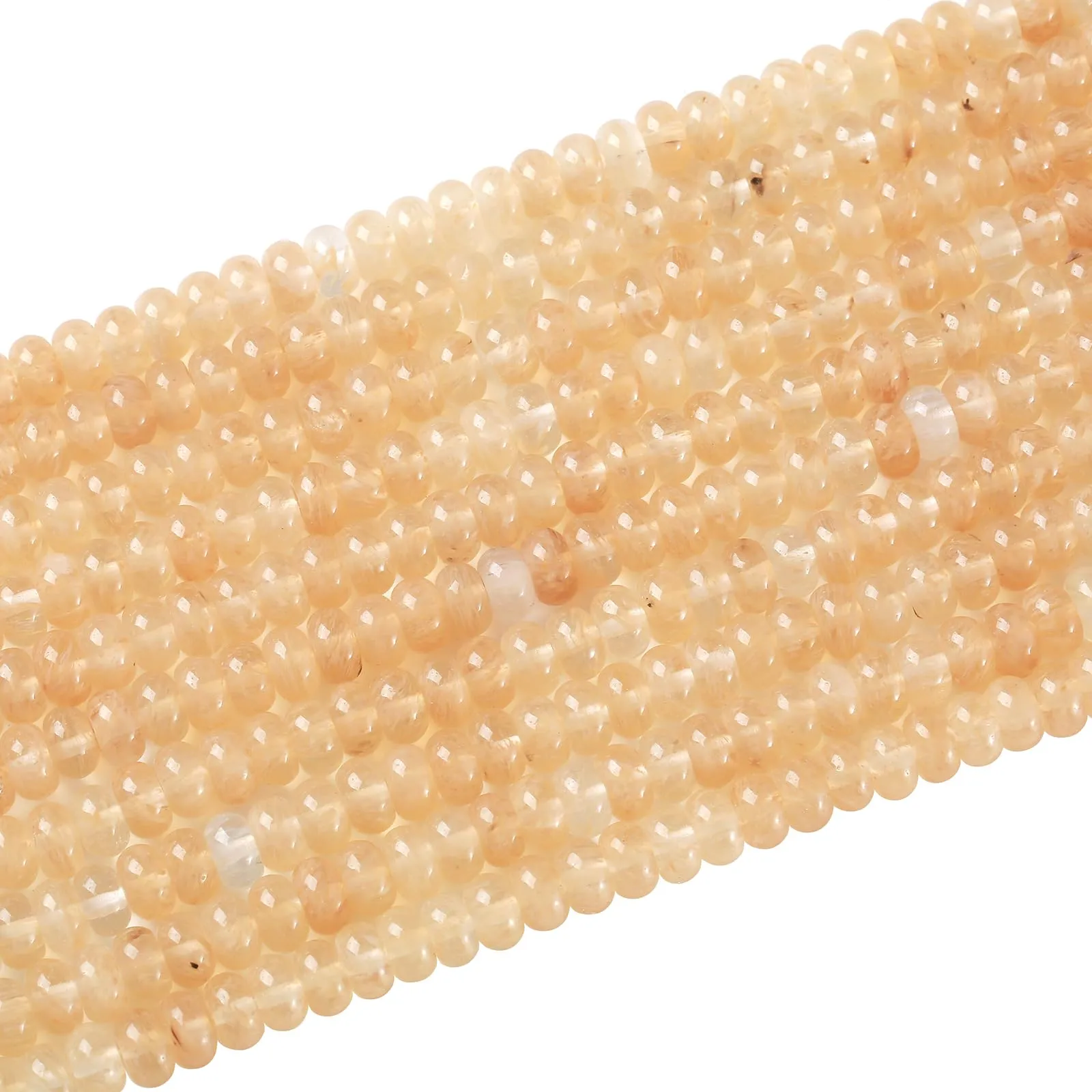 ZXYMLZI Perline Distanziatrici in Giada Pietra Naturale, 5x8 mm, Forma a Rondella, 76 Pezzi - immagine 4