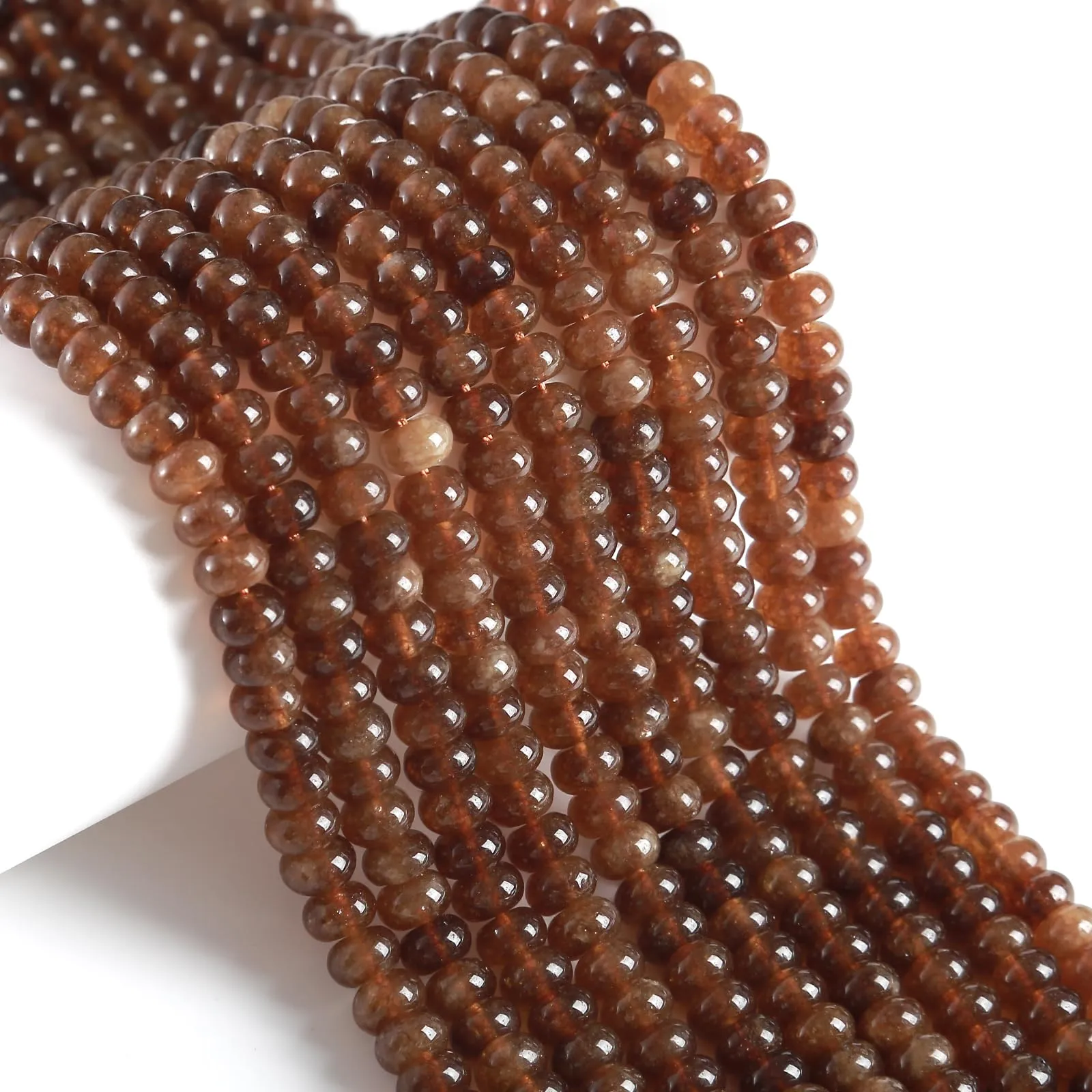 ZXYMLZI Perline in Tormalina Dorata, 5 x 8 mm, 76 Pezzi - immagine 1