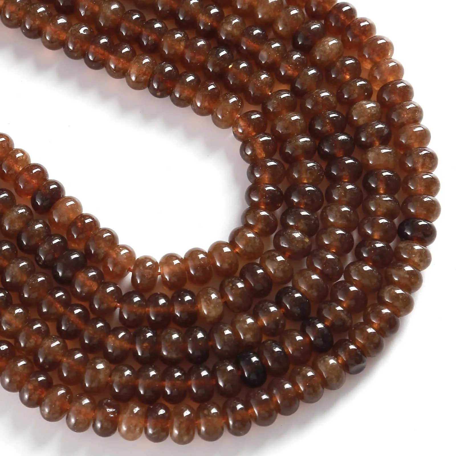 ZXYMLZI Perline in Tormalina Dorata, 5 x 8 mm, 76 Pezzi - immagine 2