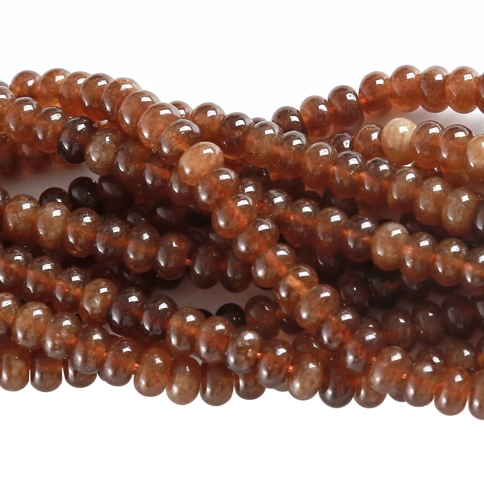 ZXYMLZI Perline in Tormalina Dorata, 5 x 8 mm, 76 Pezzi - immagine 3